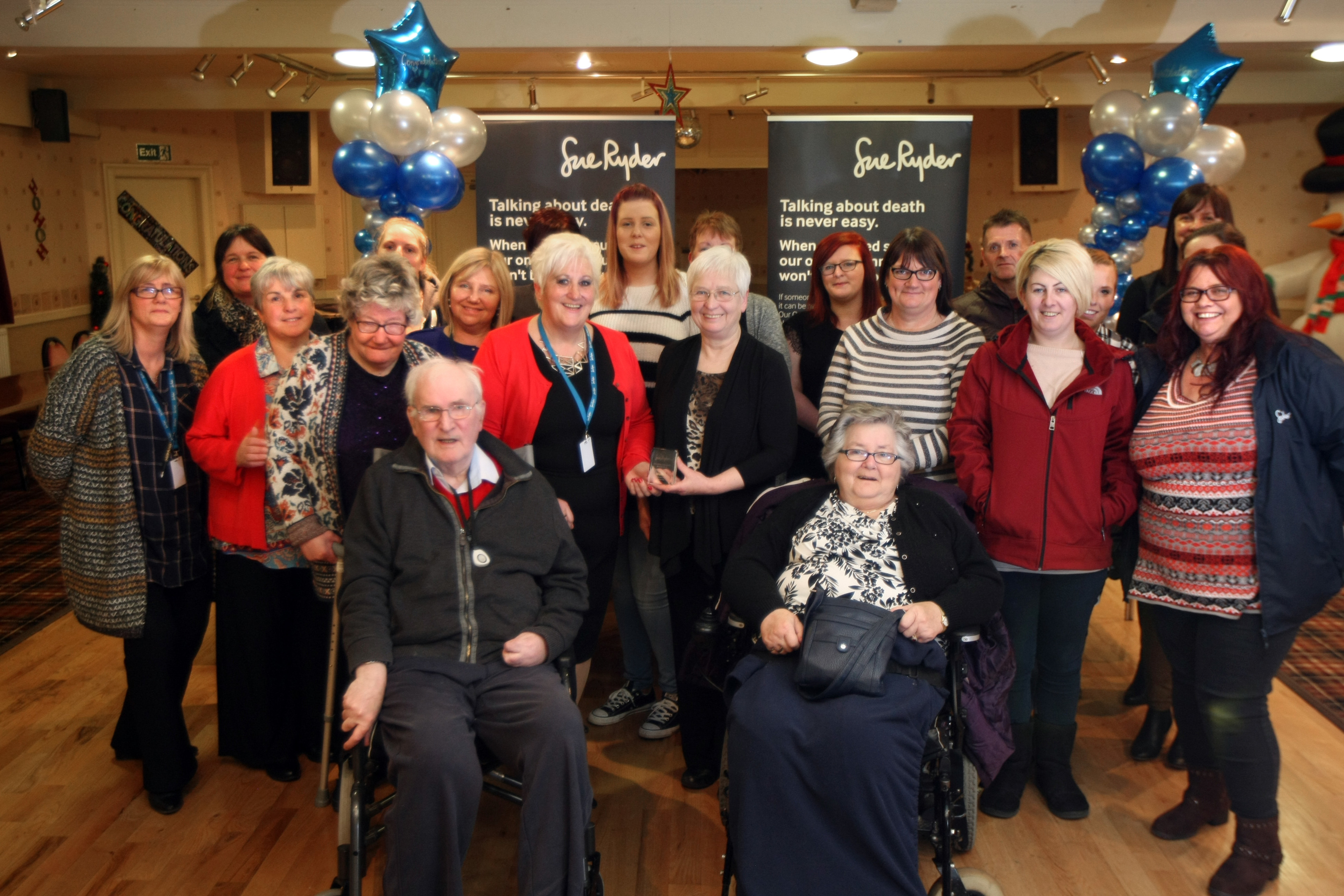 Angus team members celebrate the award at the Meadowbank Inn lunch