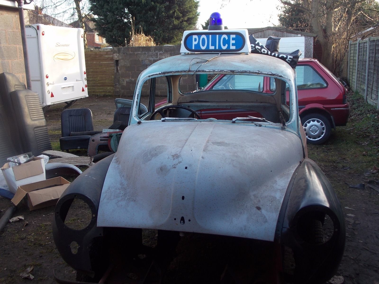 Tom's historic car has attracted bids of over £1000.