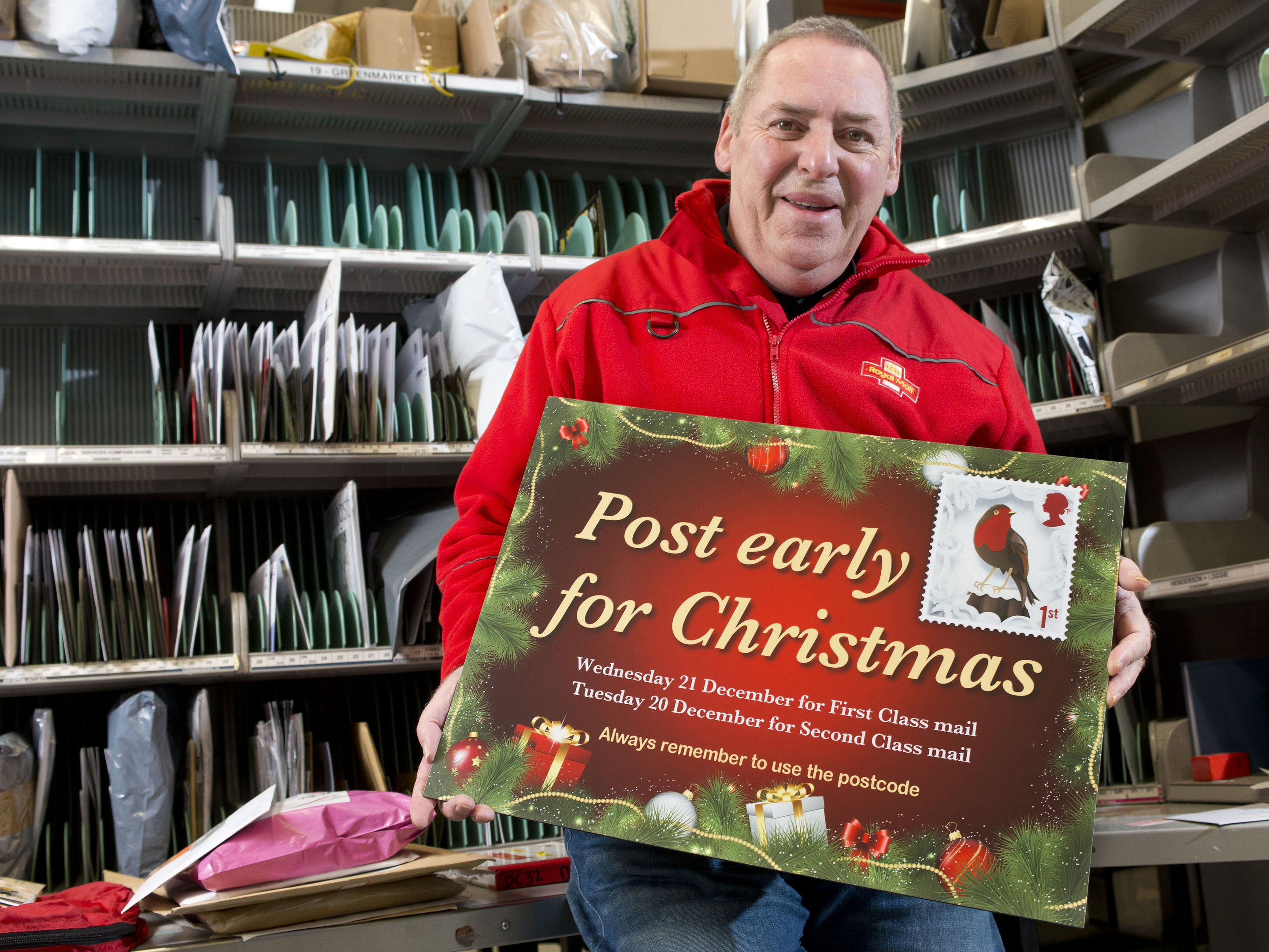 Rab Storrie, 68, has worked for Royal Mail for more than 50 years