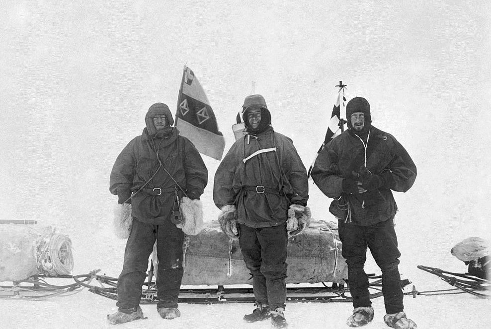 Shackleton, Scott and Wilson.