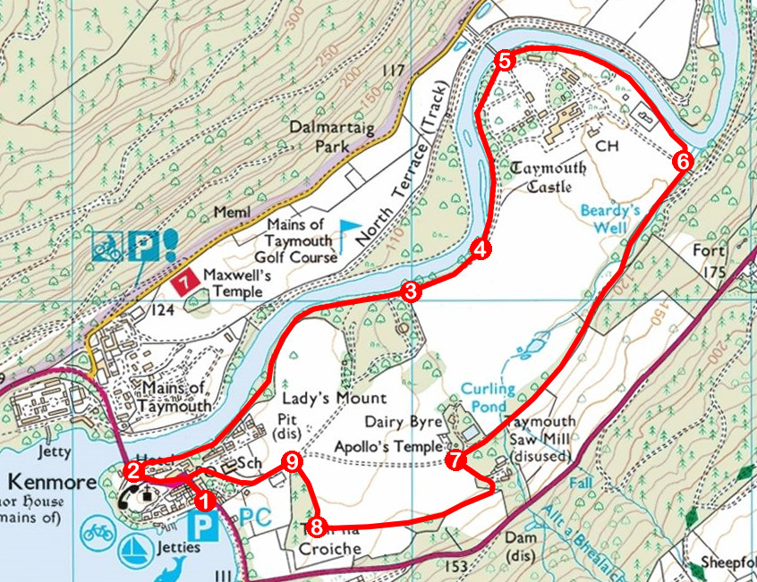 take-a-hike-145-december-31-2016-taymouth-estate-kenmore-perth-and-kinross-os-map-extract