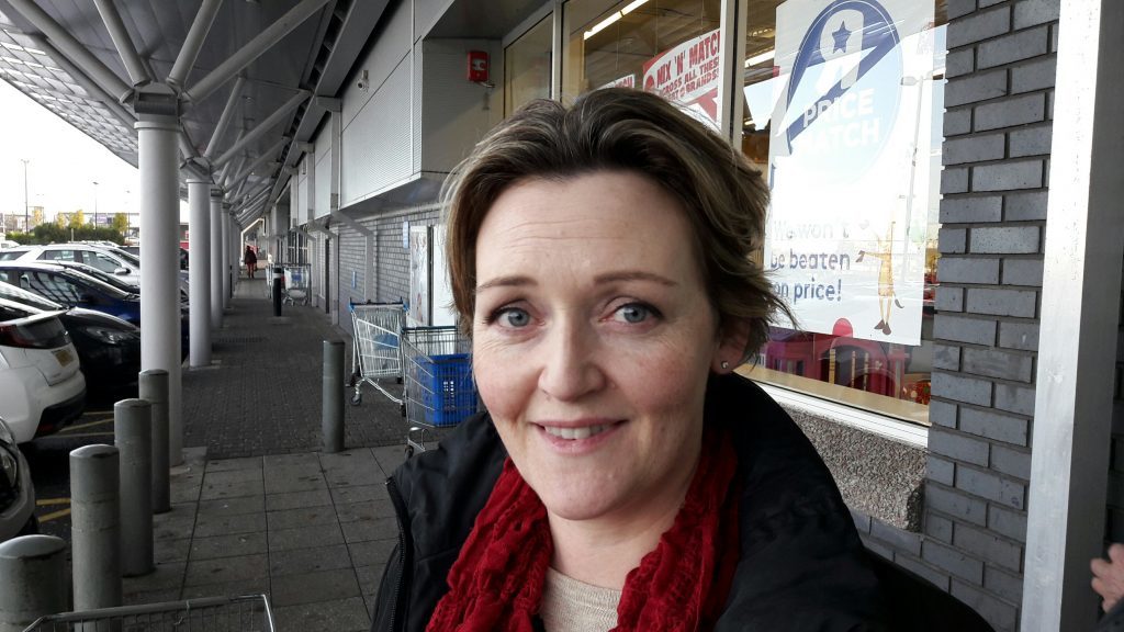 Aileen Whitehead, 45, from Monikie, thinks the gender stereotyping of childrens toys is "terrible" 