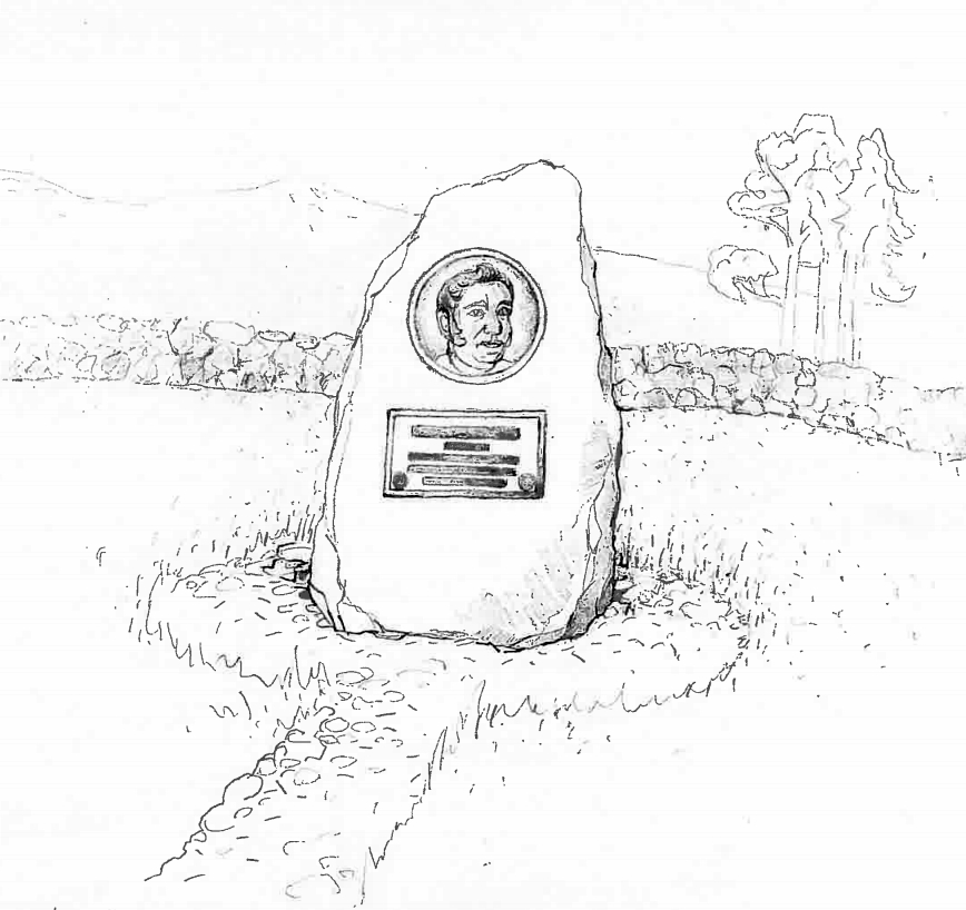 A sketch of what the Glamis memorial may look like.