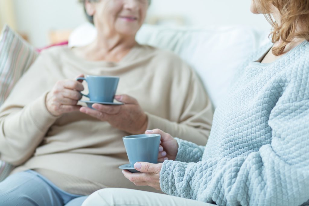 Two elderly women