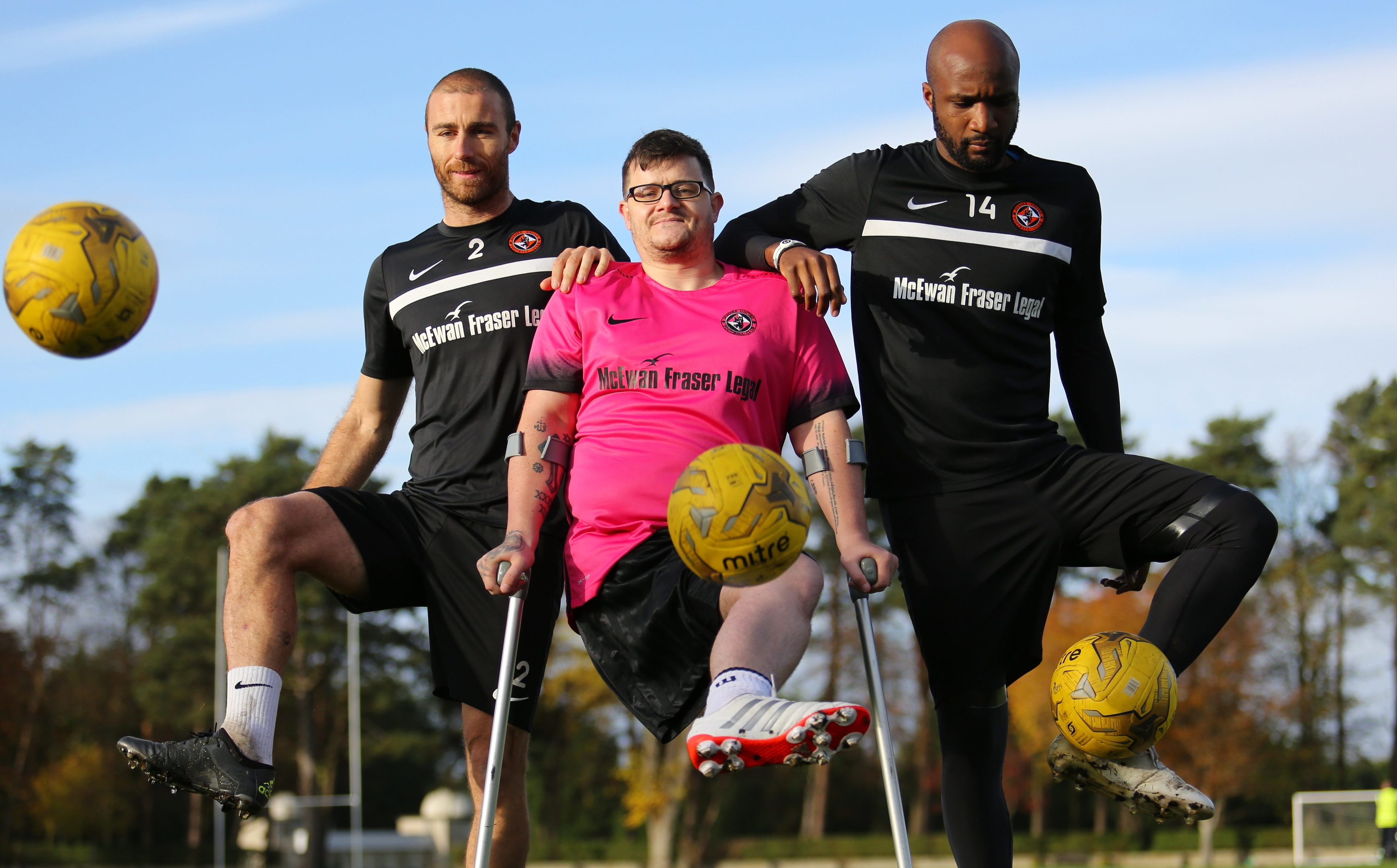 Tommy McKay met some of heroes after his wonder goal.