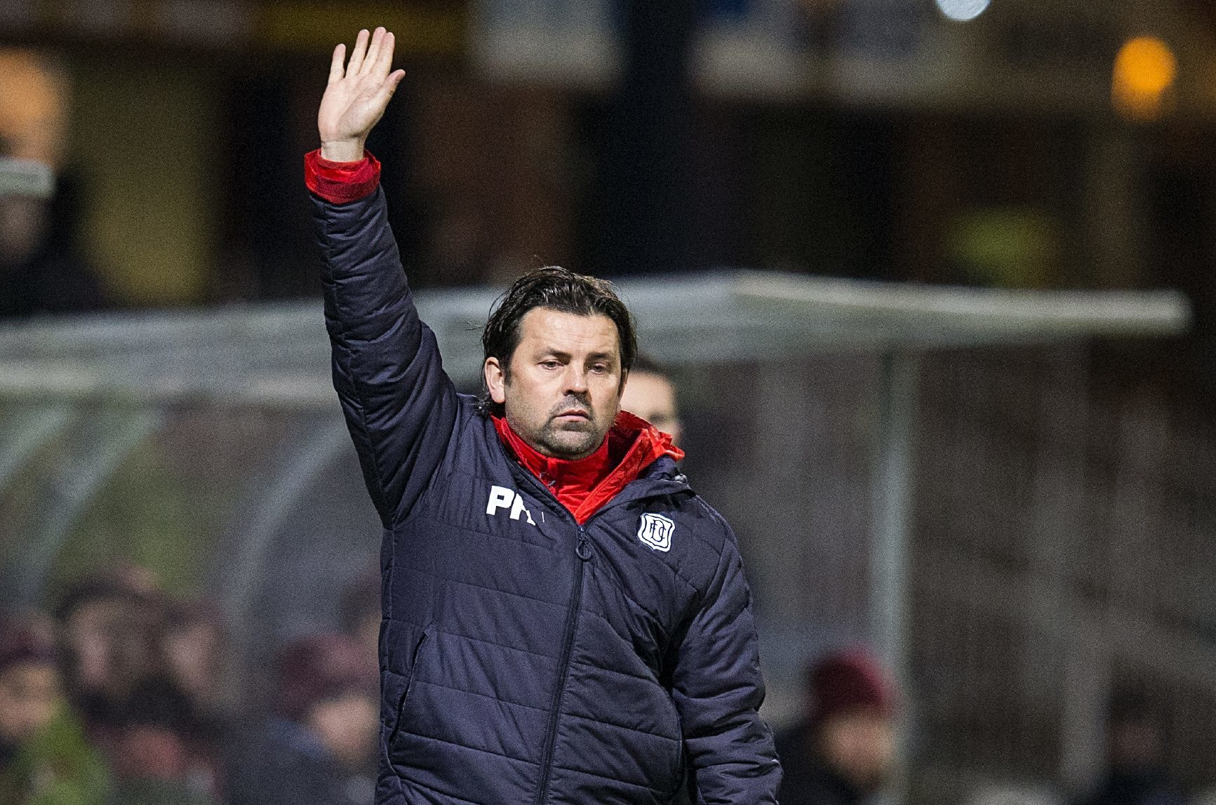 Paul Hartley guides his team to victory.