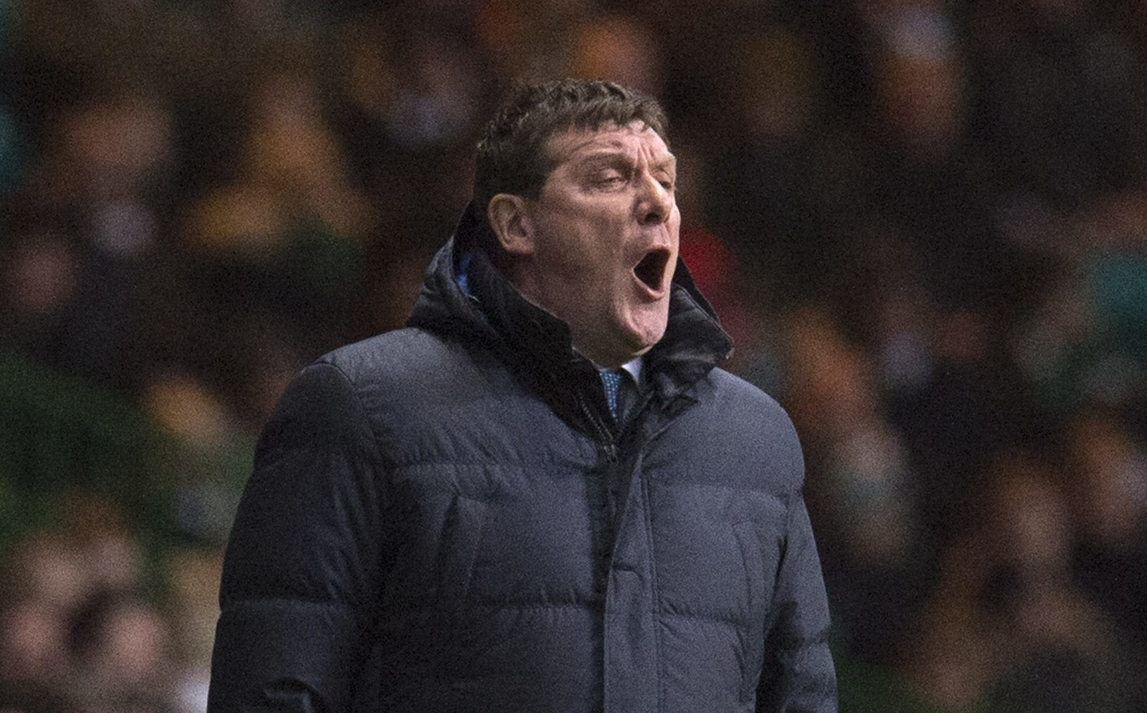 Tommy Wright at Celtic Park.