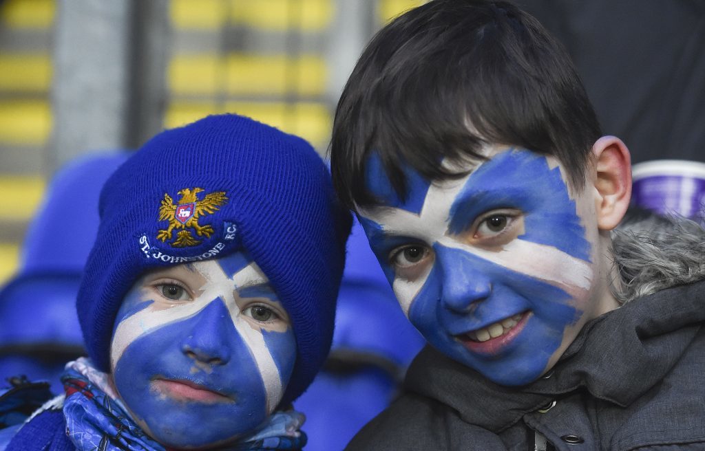 These two young Saints fans enjoyed their day.