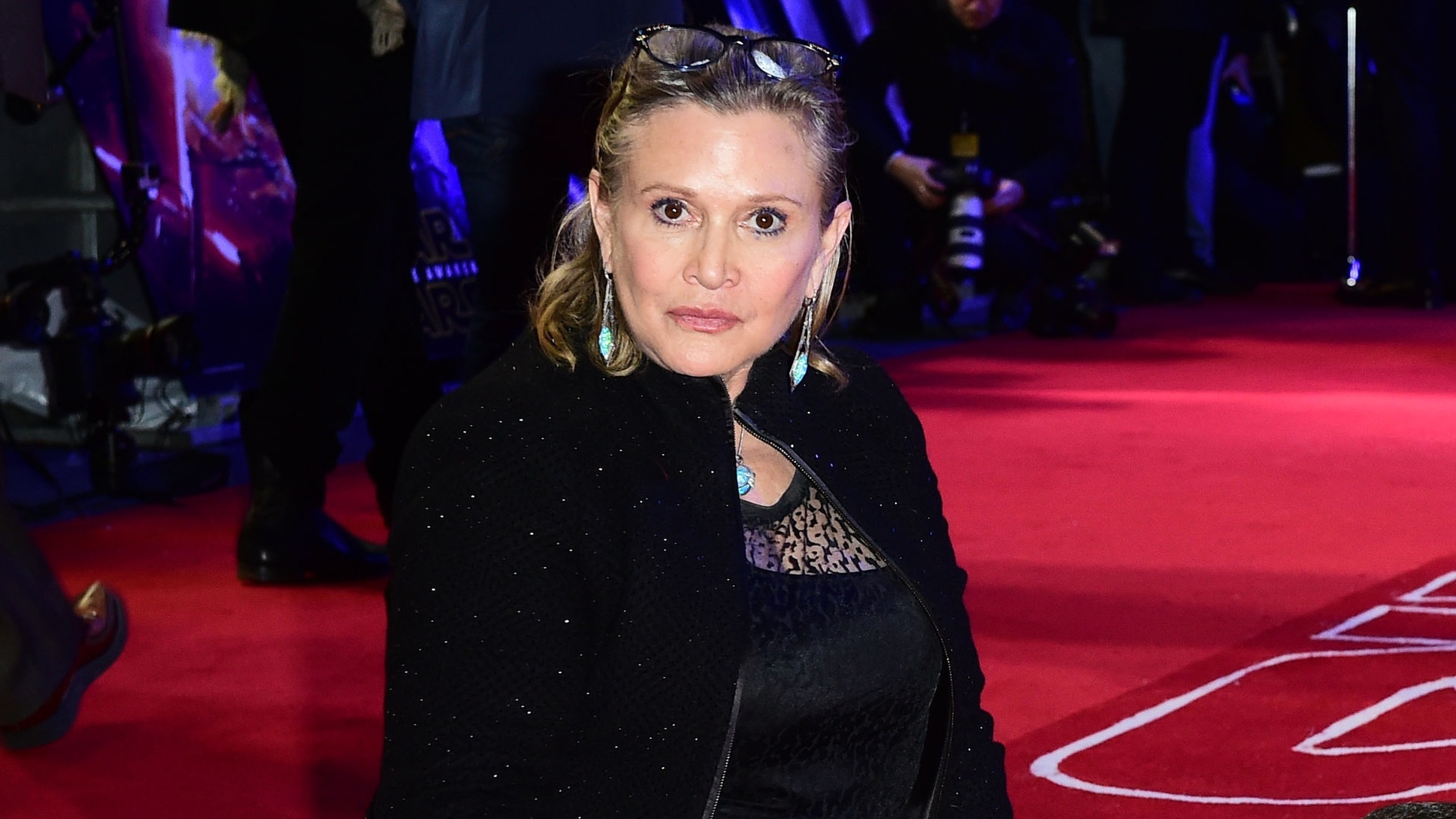 Carrie Fisher took part in a midnight ceilidh at Dundee railway station
