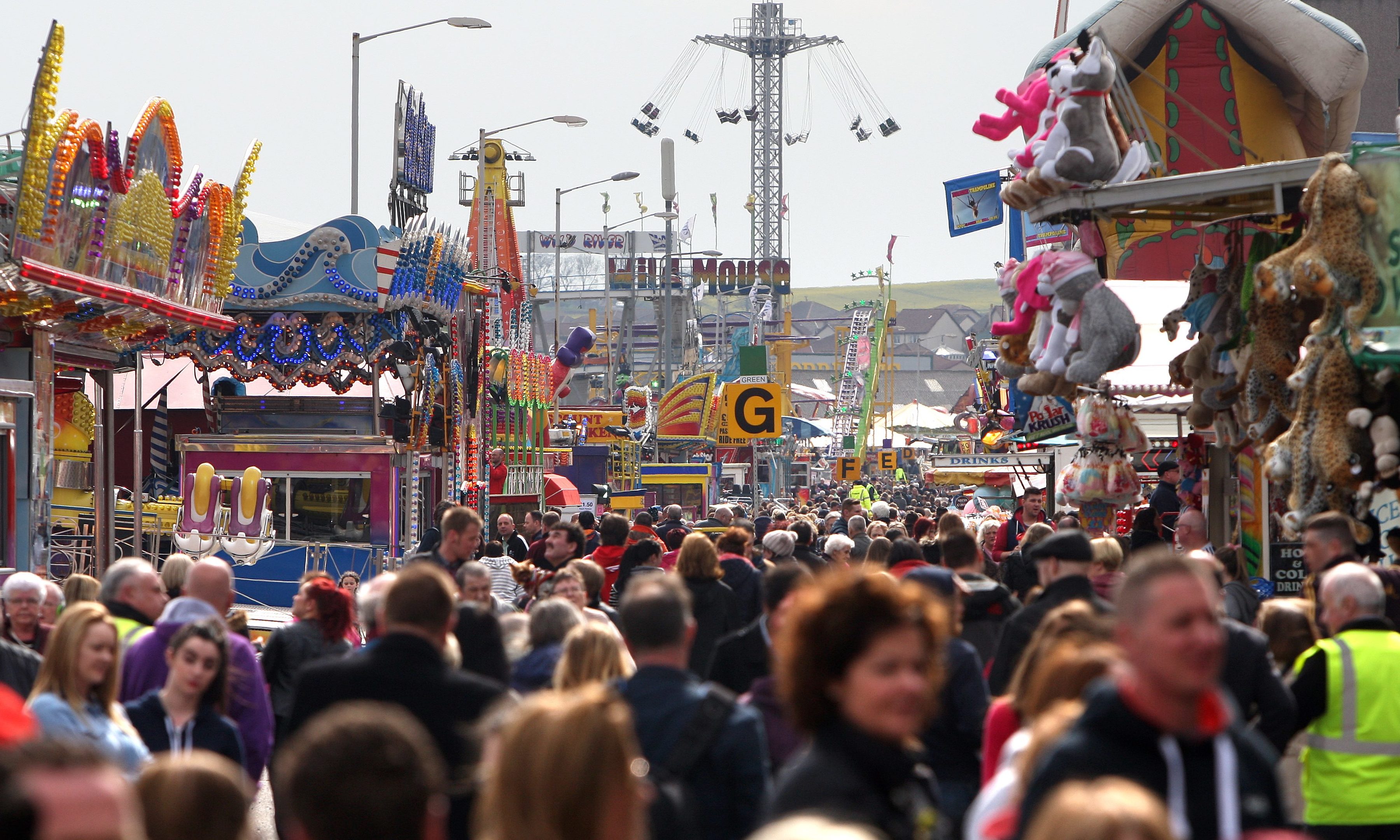 Huge crowds are drawn to the Links Market.