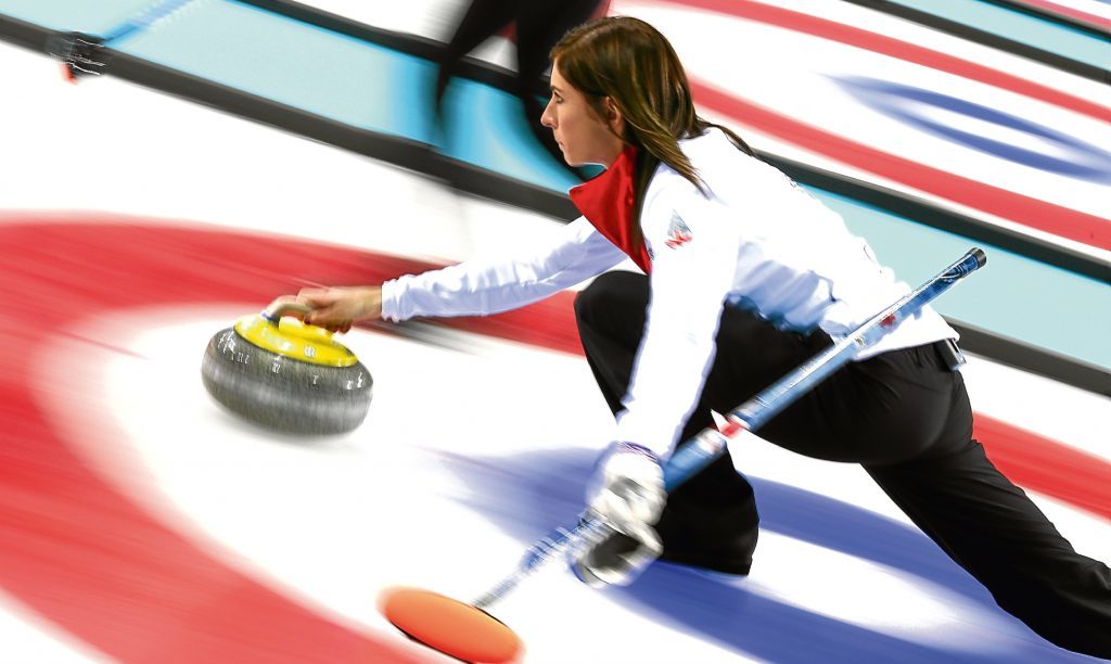 Eve Muirhead in action at the last Winter Olympics.