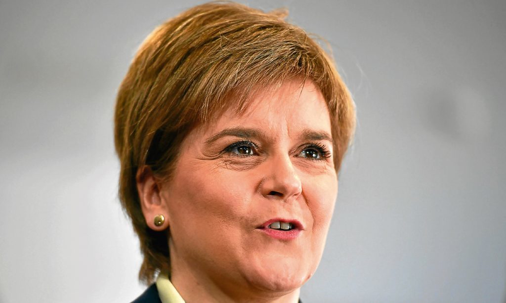 First Minister Nicola Sturgeon.