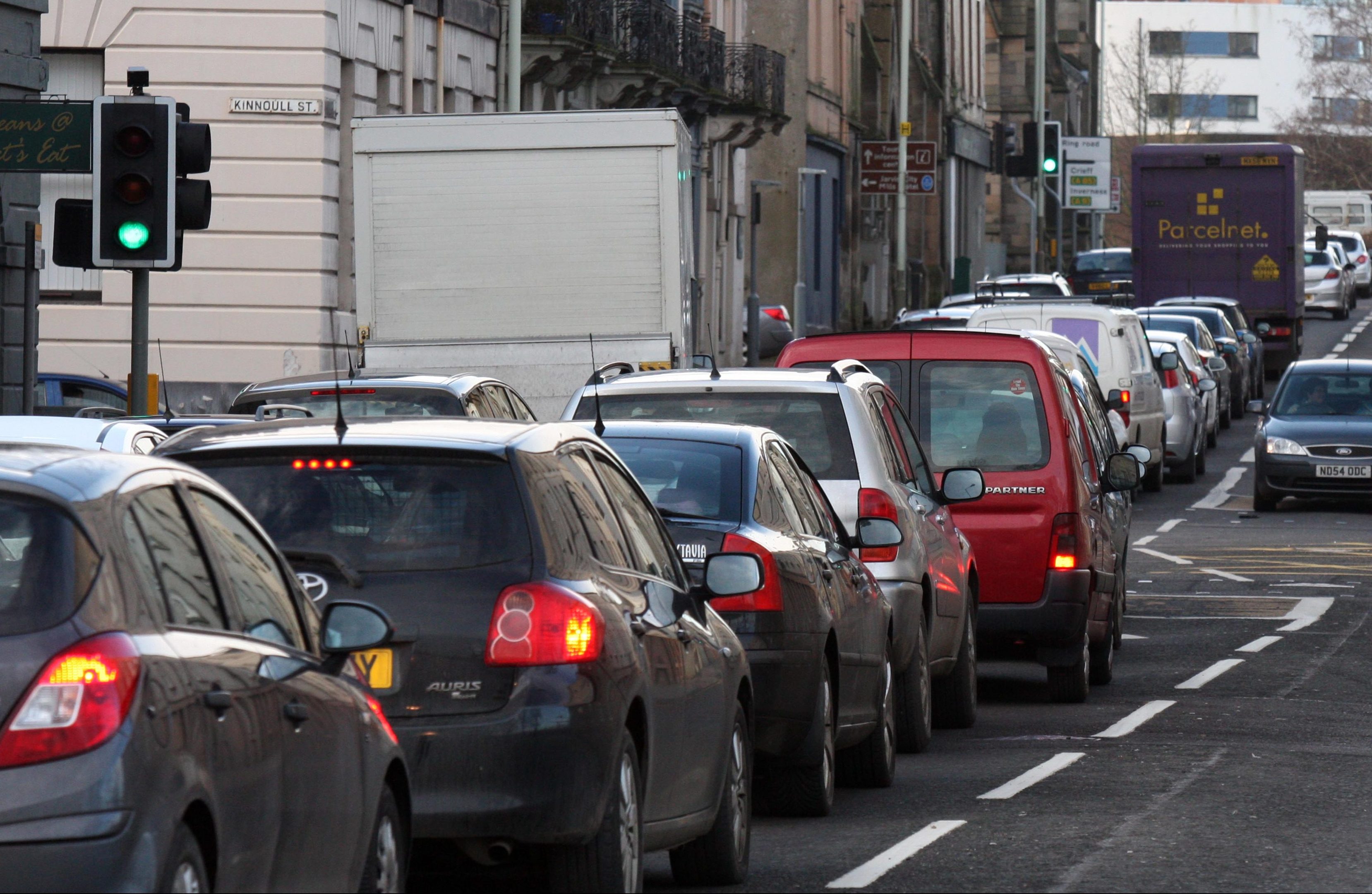 Traffic in Atholl Street, Perth.