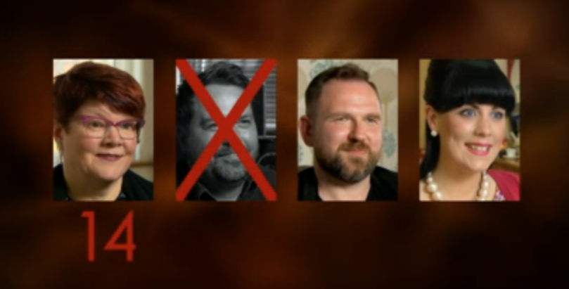 Rory is crossed off the list of contestants mid-episode.