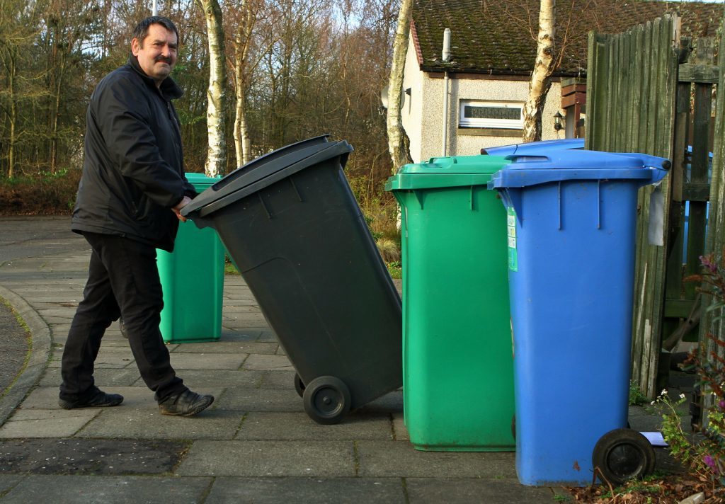 Mr Scobie is encouraging people to secure their bins to prevent vandals setting fire to them.