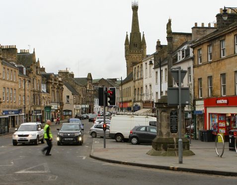 Cupar Crossgate from its junction with Bonnygate