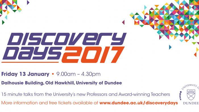 Dundee University Discovery Days event takes place on Friday January 13, 2017