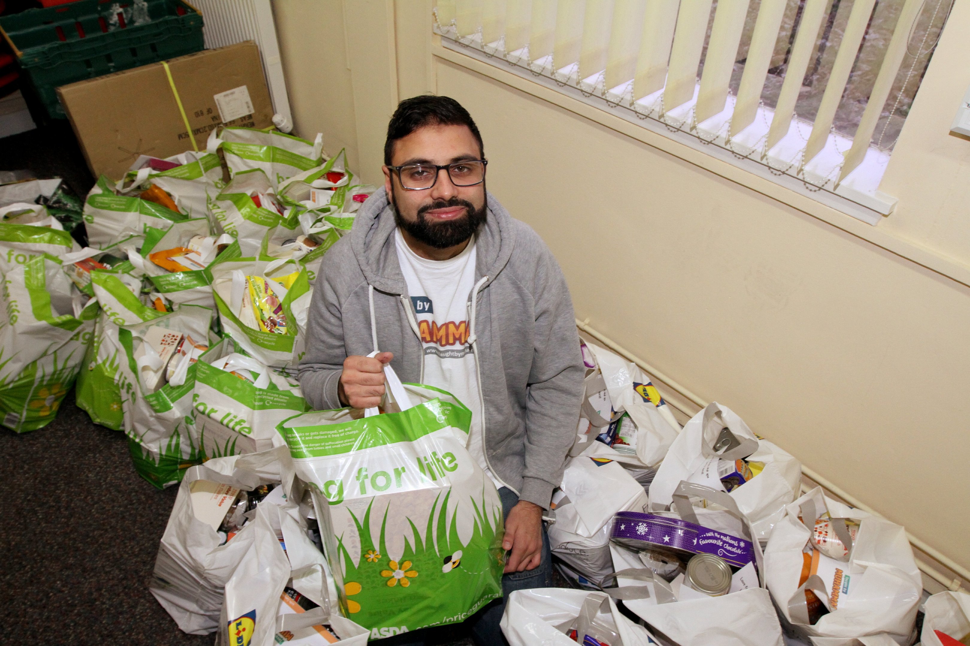 Rizwan has seen referrals for food parcels double.