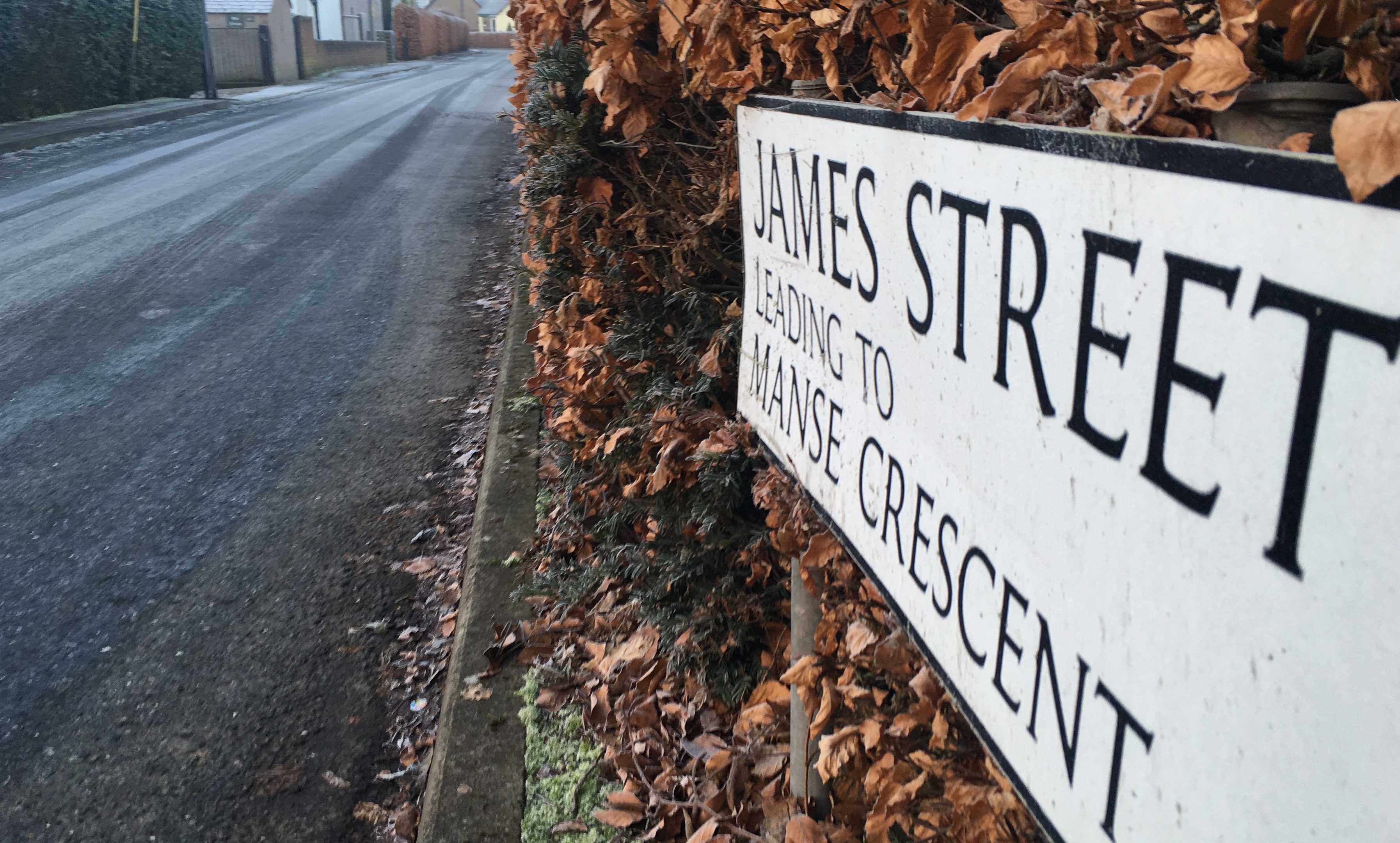 James Street in Stanley, where vandals struck.