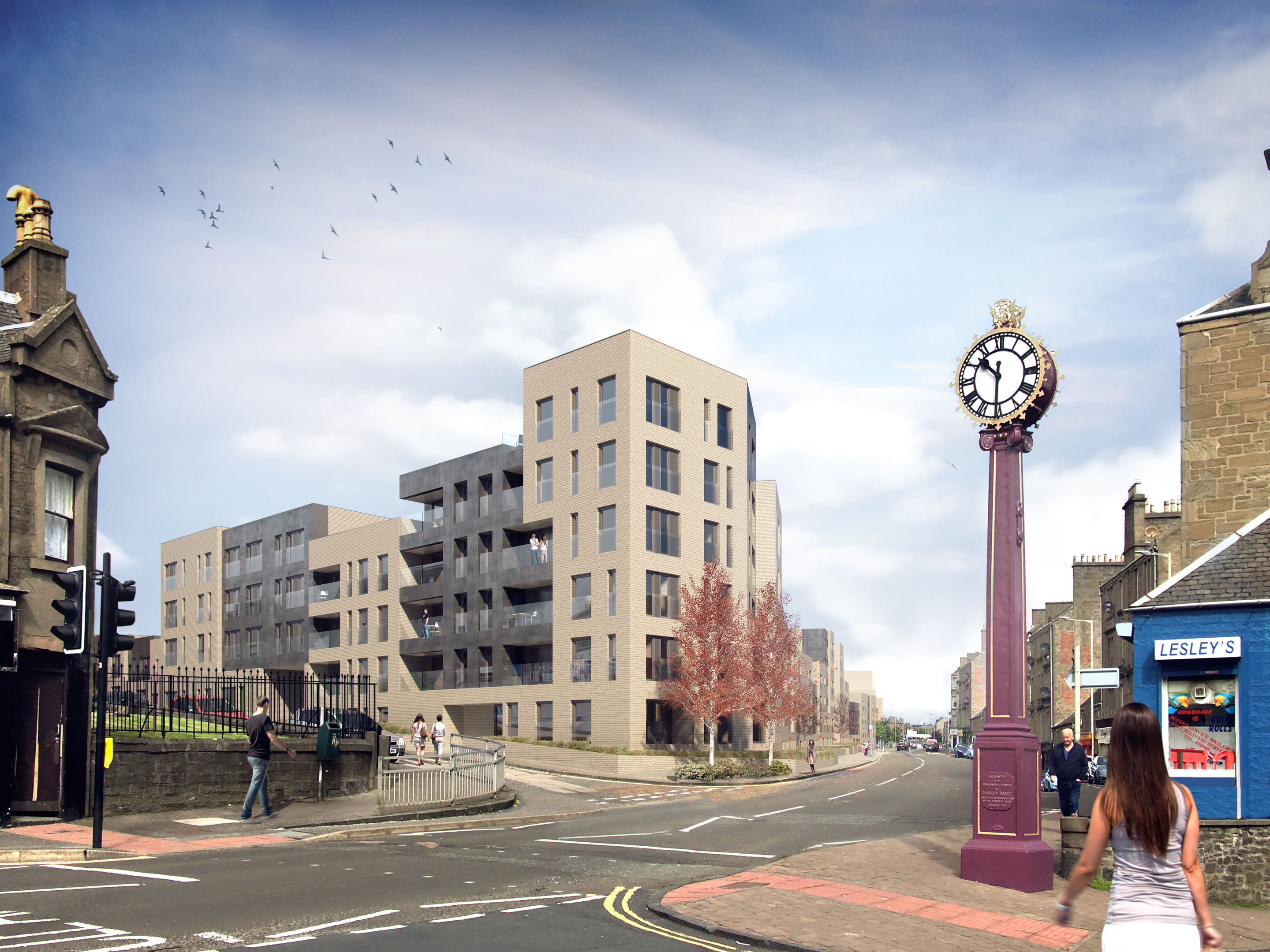 An indicative image of how the Derby Street development will look.