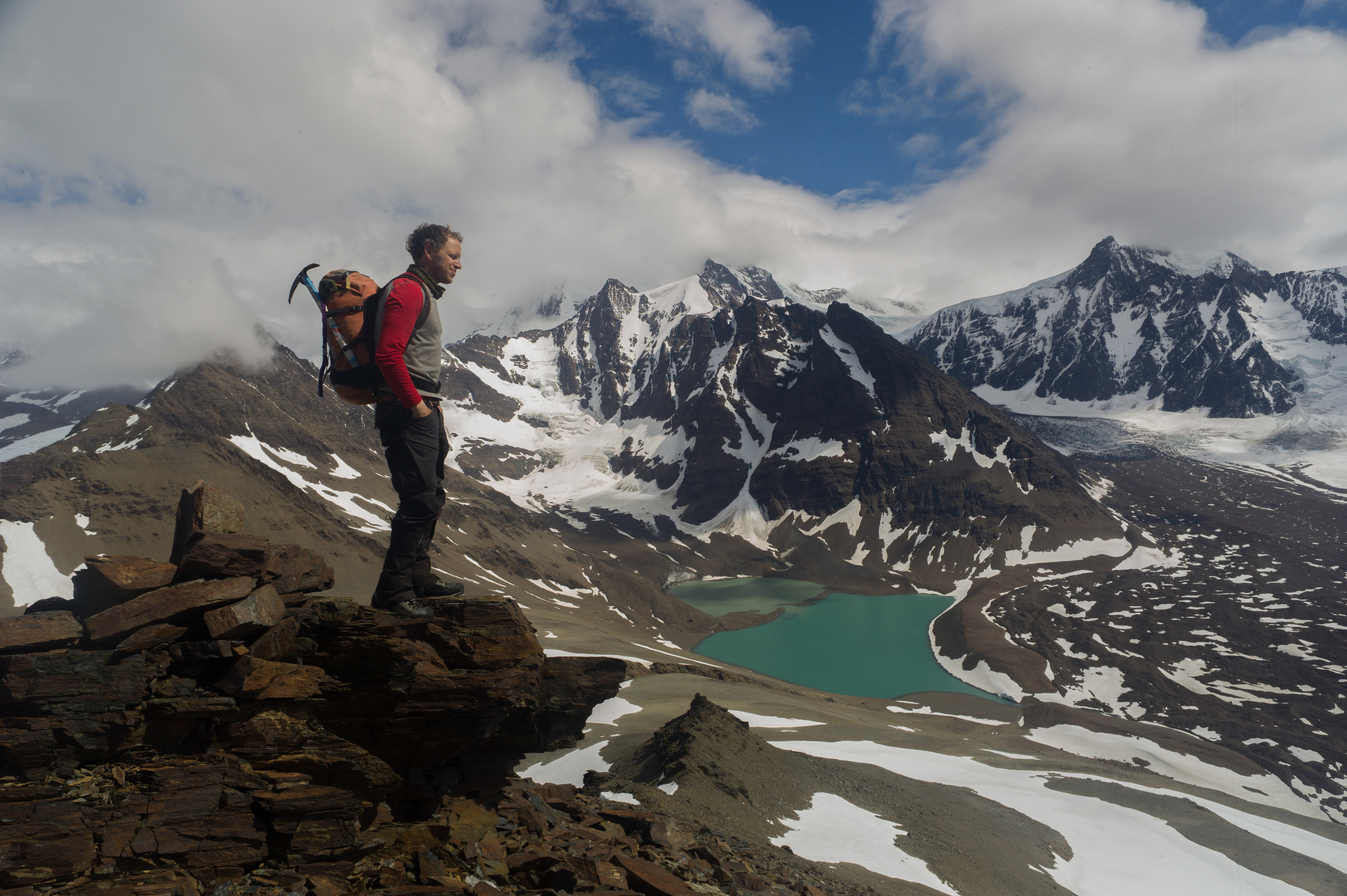 Perthshire photographer Jamie Grant surveys the view from a stunning glacier.