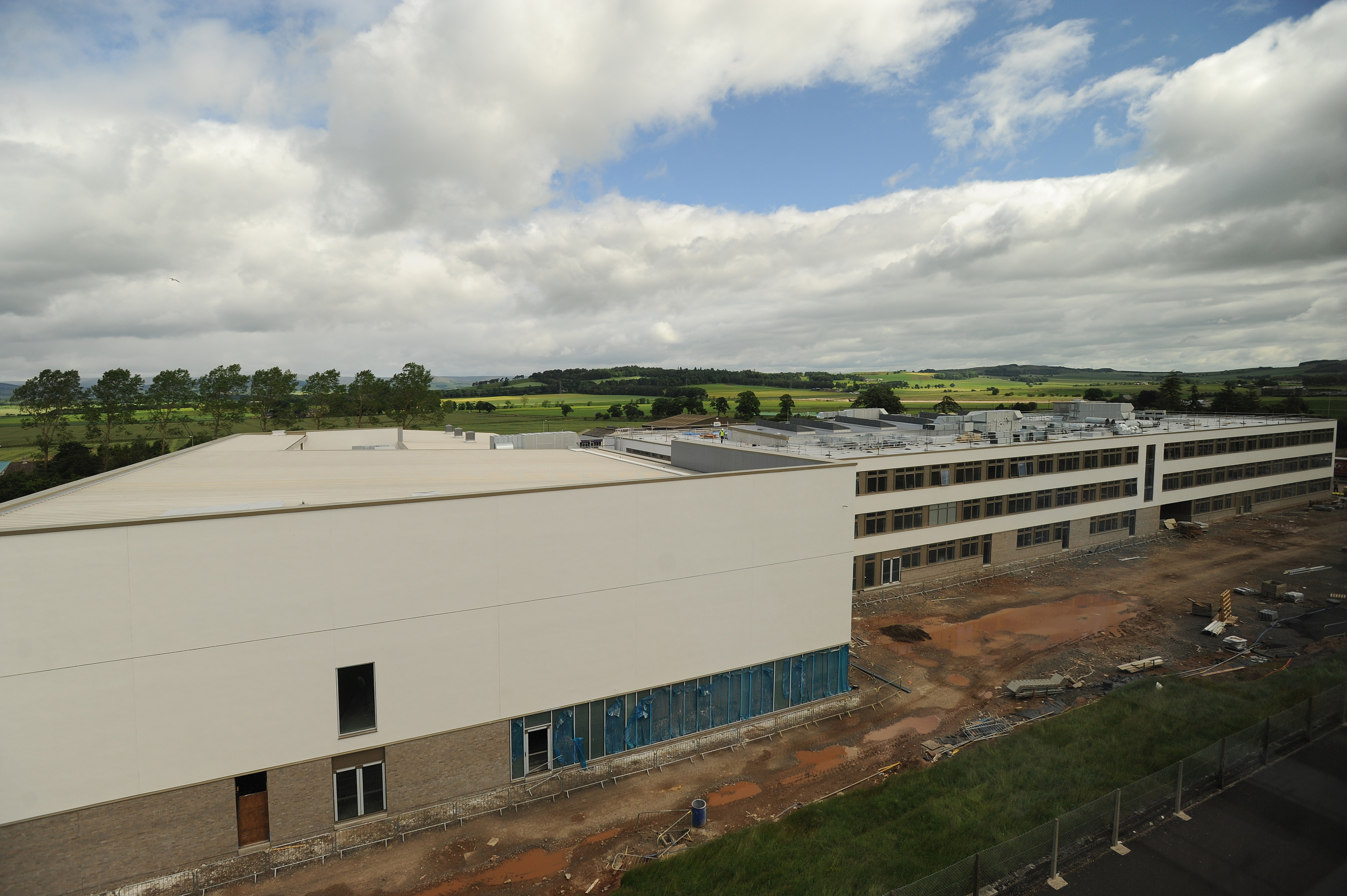 Construction work on the new Forfar Community Campus pictured in June last year