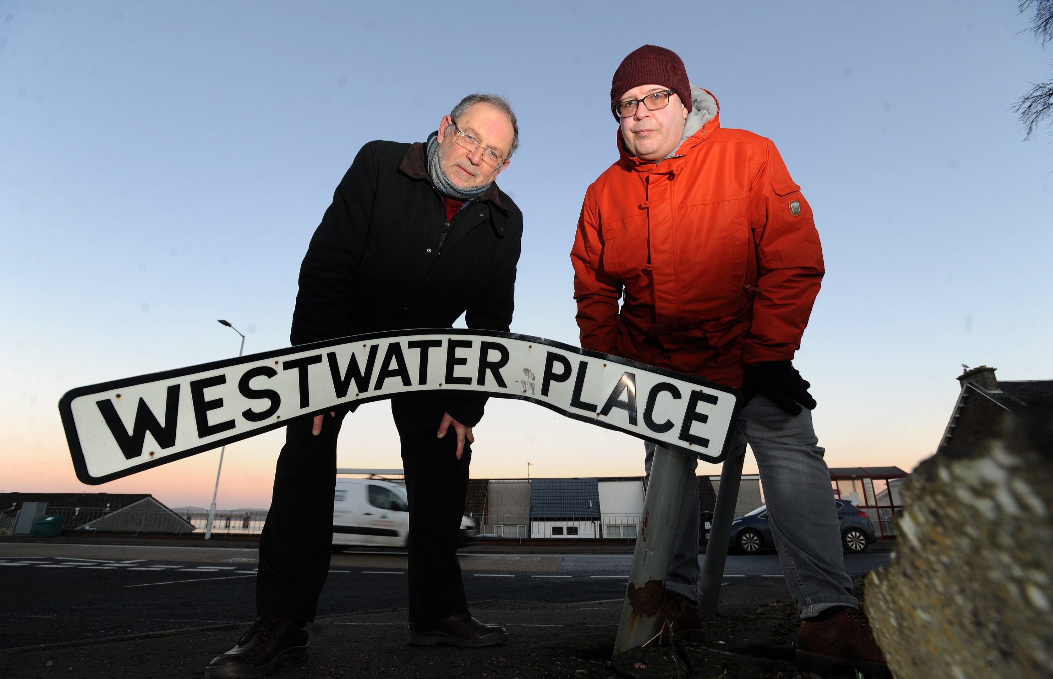 Councillor Tim Brett and community councillor Jonny Tepp