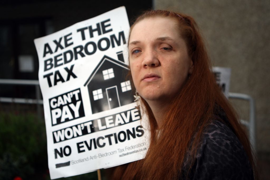 Louise McLeary of Kirkcaldy successfully campaigned against the so-called bedroom tax