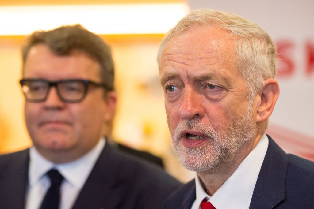 Labour Deputy Leader Tom Watson (left) and Labour Leader Jeremy Corbyn.