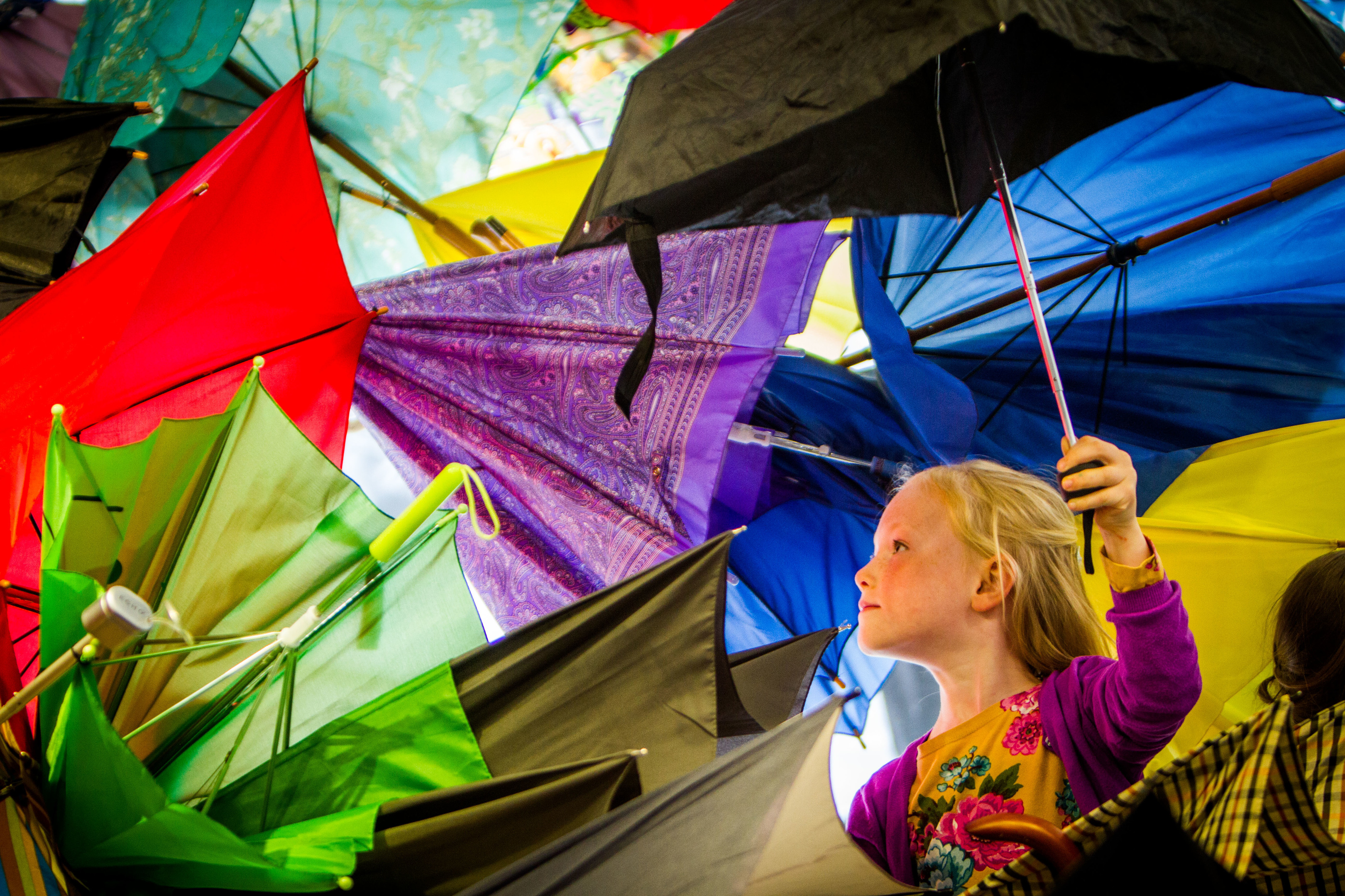 Harriet Bryce from Auchtermuchty enjoys lthe 2016 Cupar Arts Festival