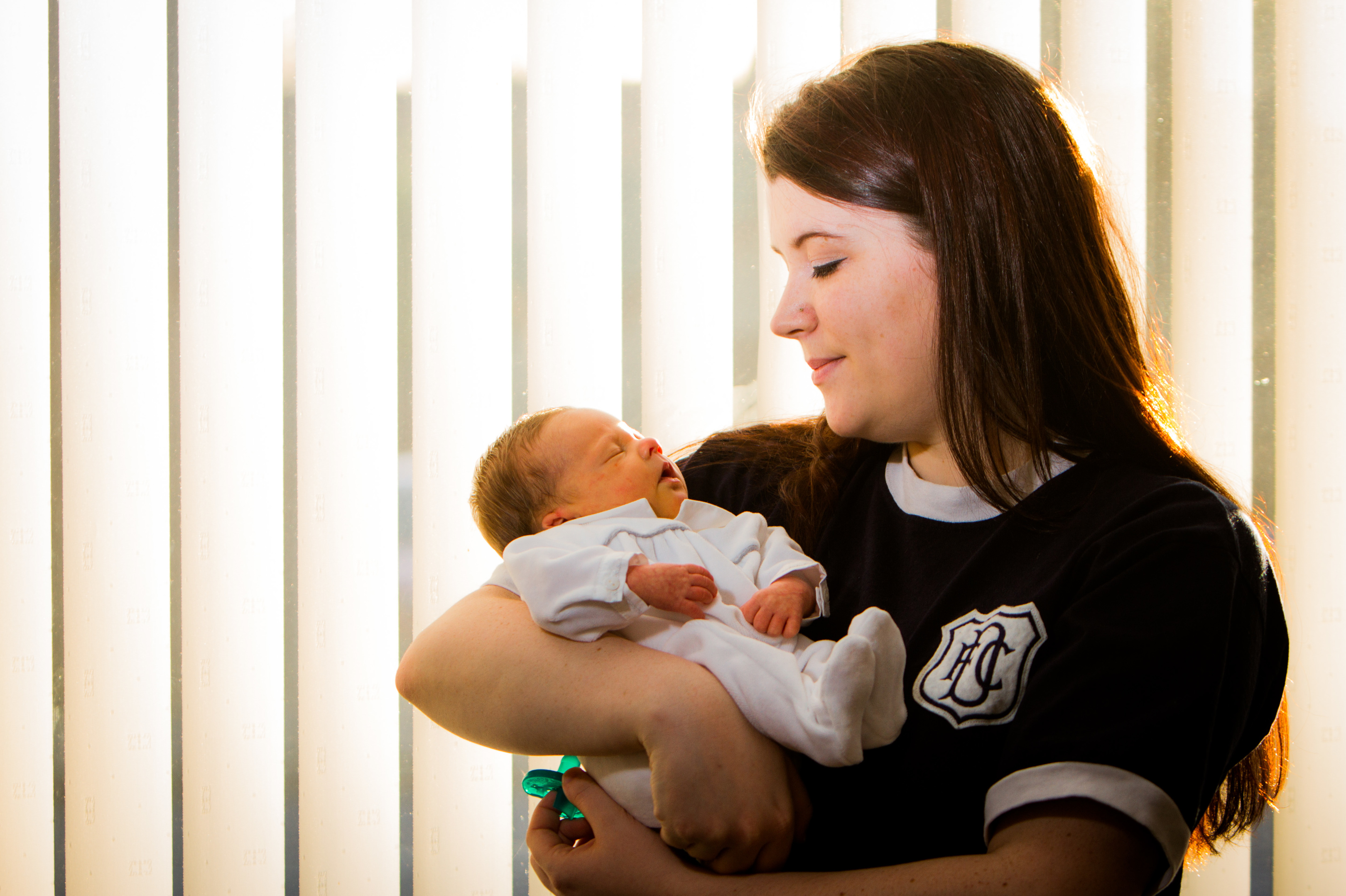 Megan hopes the signed jersey will act as a fitting memento to mark Julian's birth.