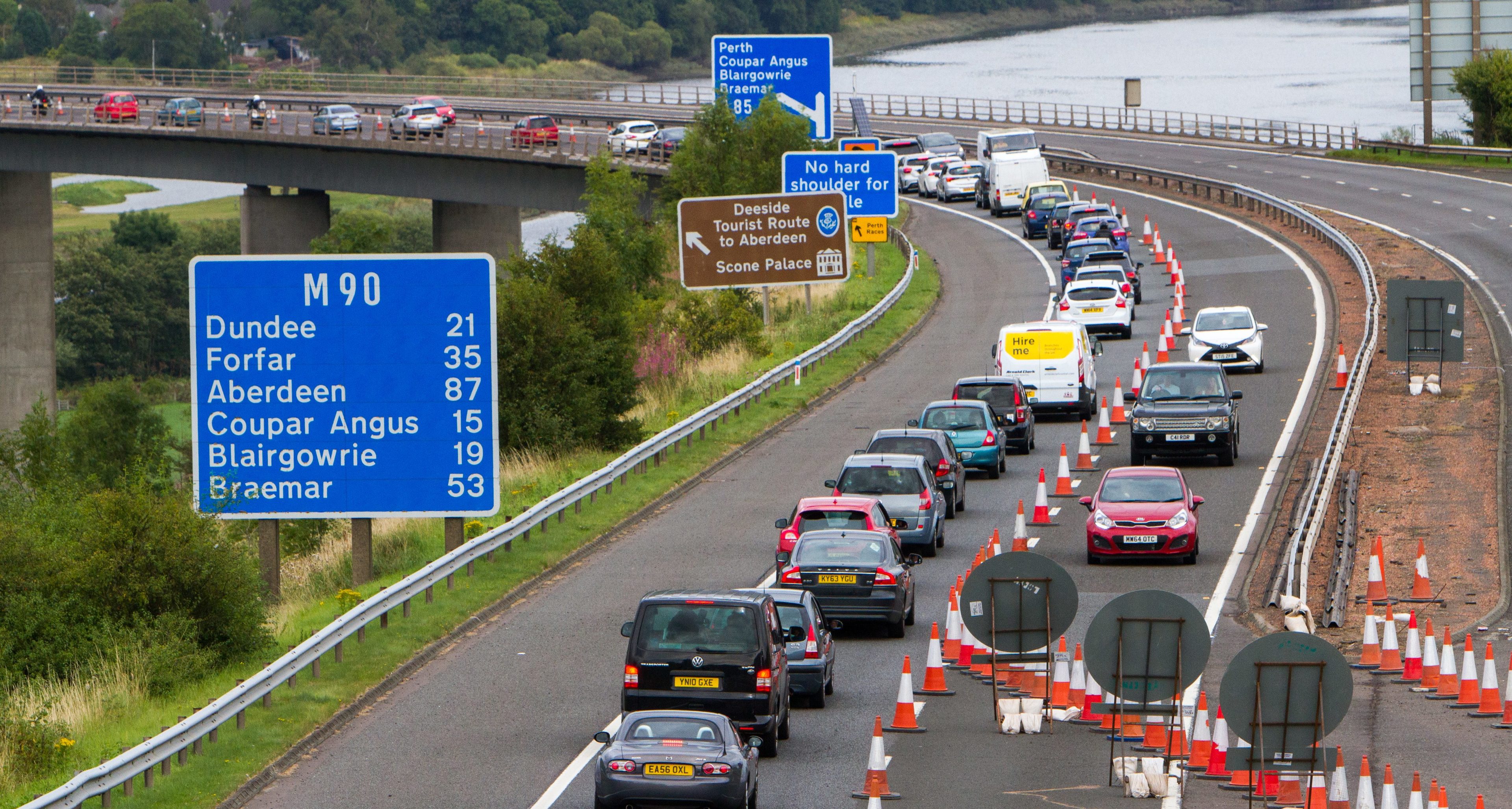 The works come hot on the heels of overnight inspections on the Friarton Bridge.