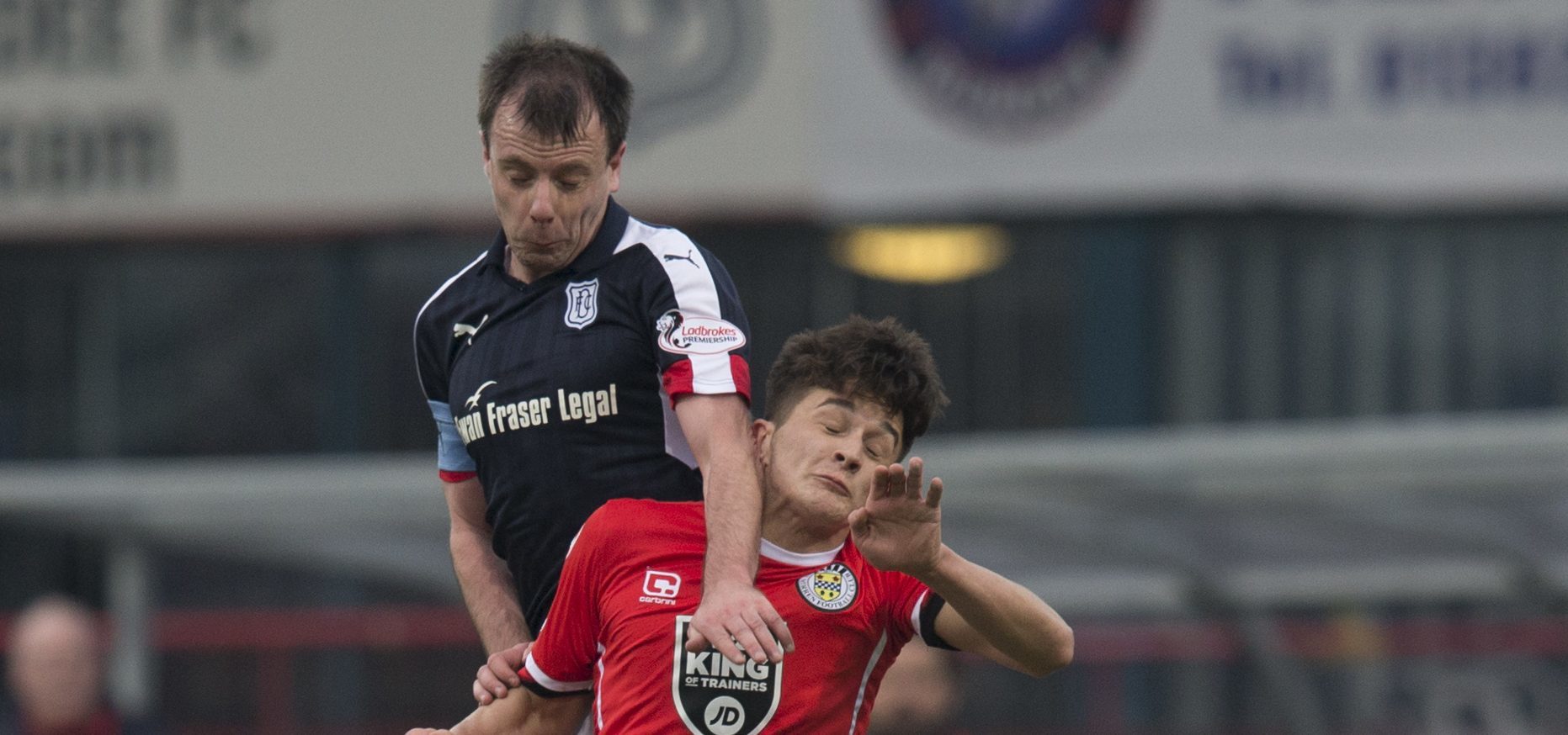Paul McGowan in action for Dundee on Saturday.