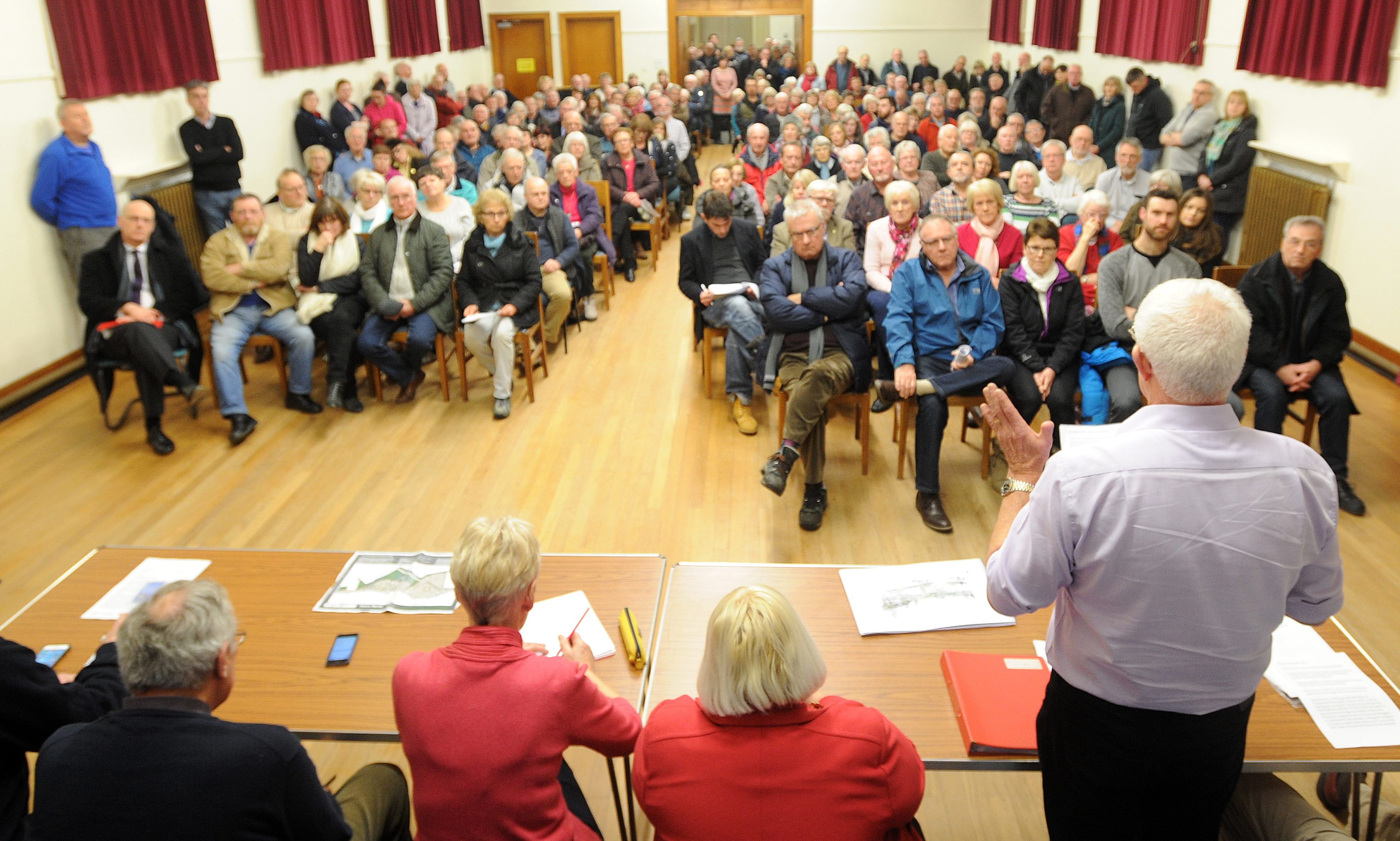 About 300 people attended talks in Scone over highly contentious housing plans