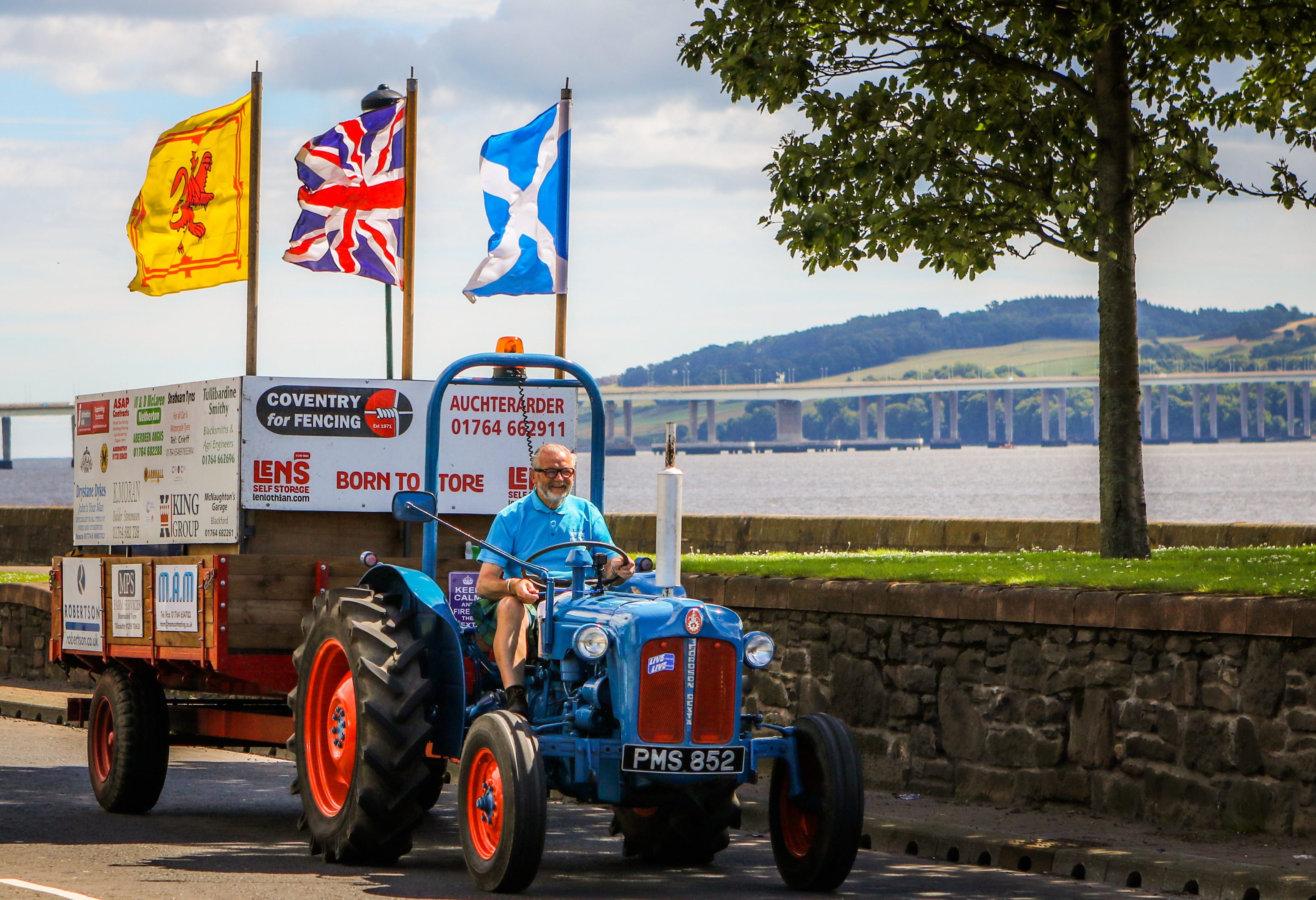 David McLaren on home stretch of his coastal tractor tour.