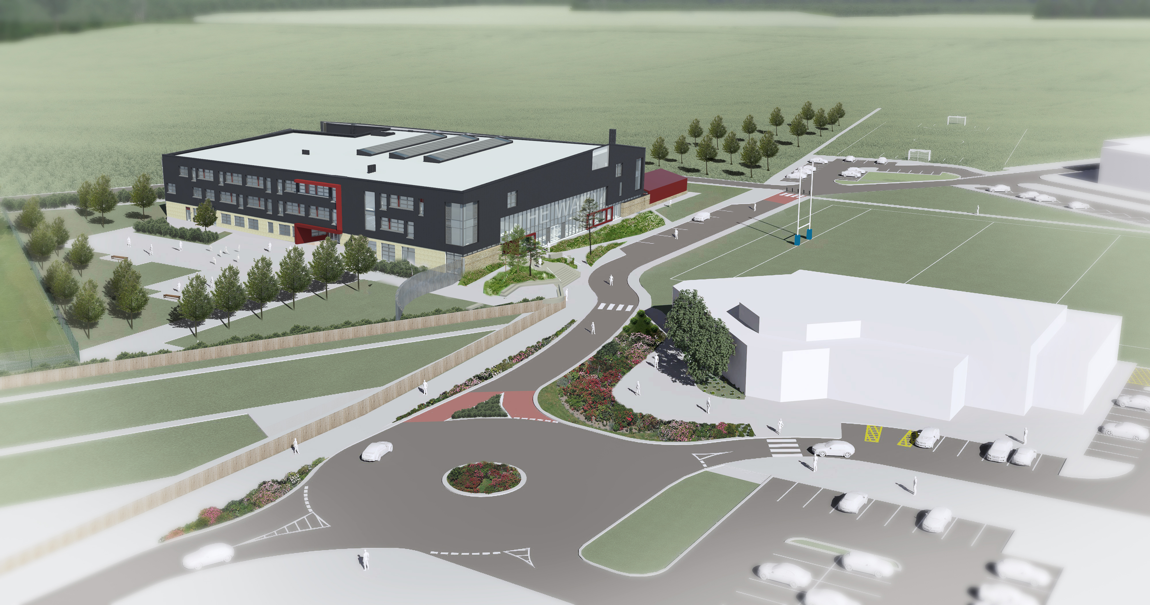 An artist's impression of the new school.