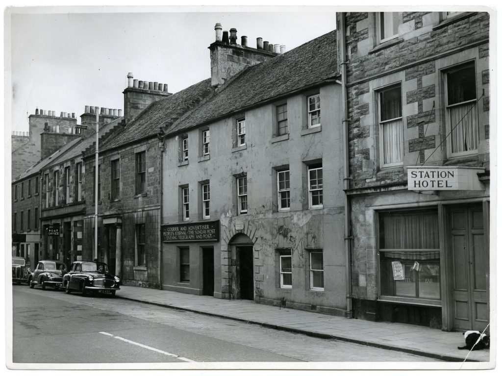 The old Courier office in Crossgate, Cupar, in 1954
