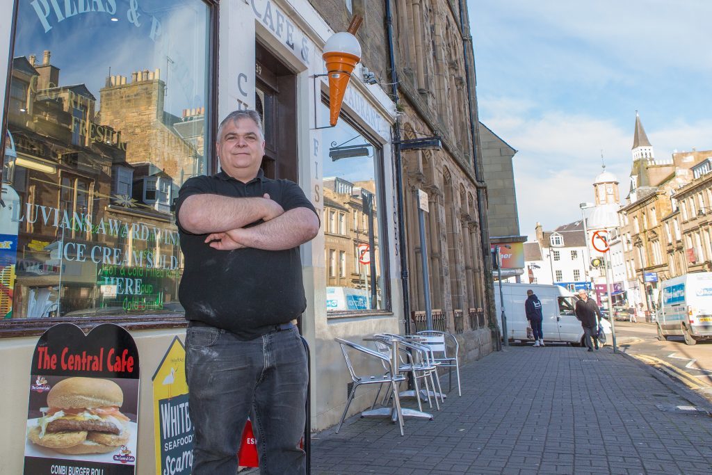 Paul Caira, owner of the Central Cafe in Crossgate, says the town centre is struggling