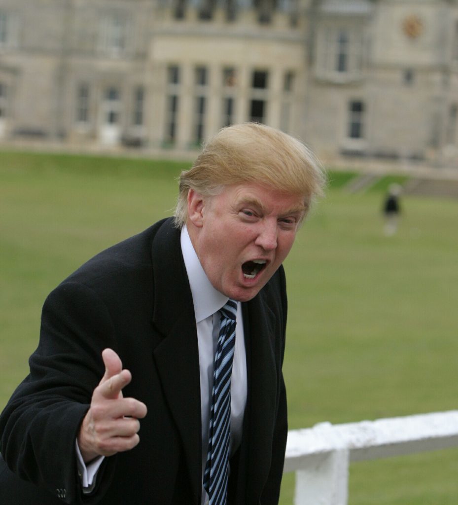 Donald Trump in St Andrews in 2006.