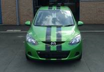 A Mazda 2 similar to the one stolen on Tuesday morning.