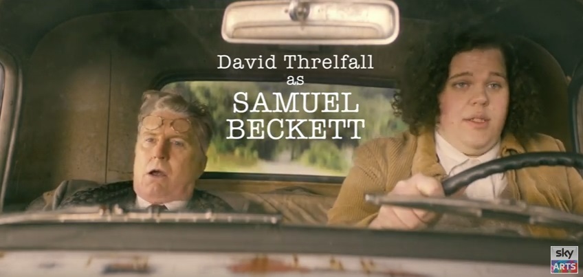David Threlfall and Liam Macdonald as Samuel Beckett and Andre the Giant in Urban Myths.