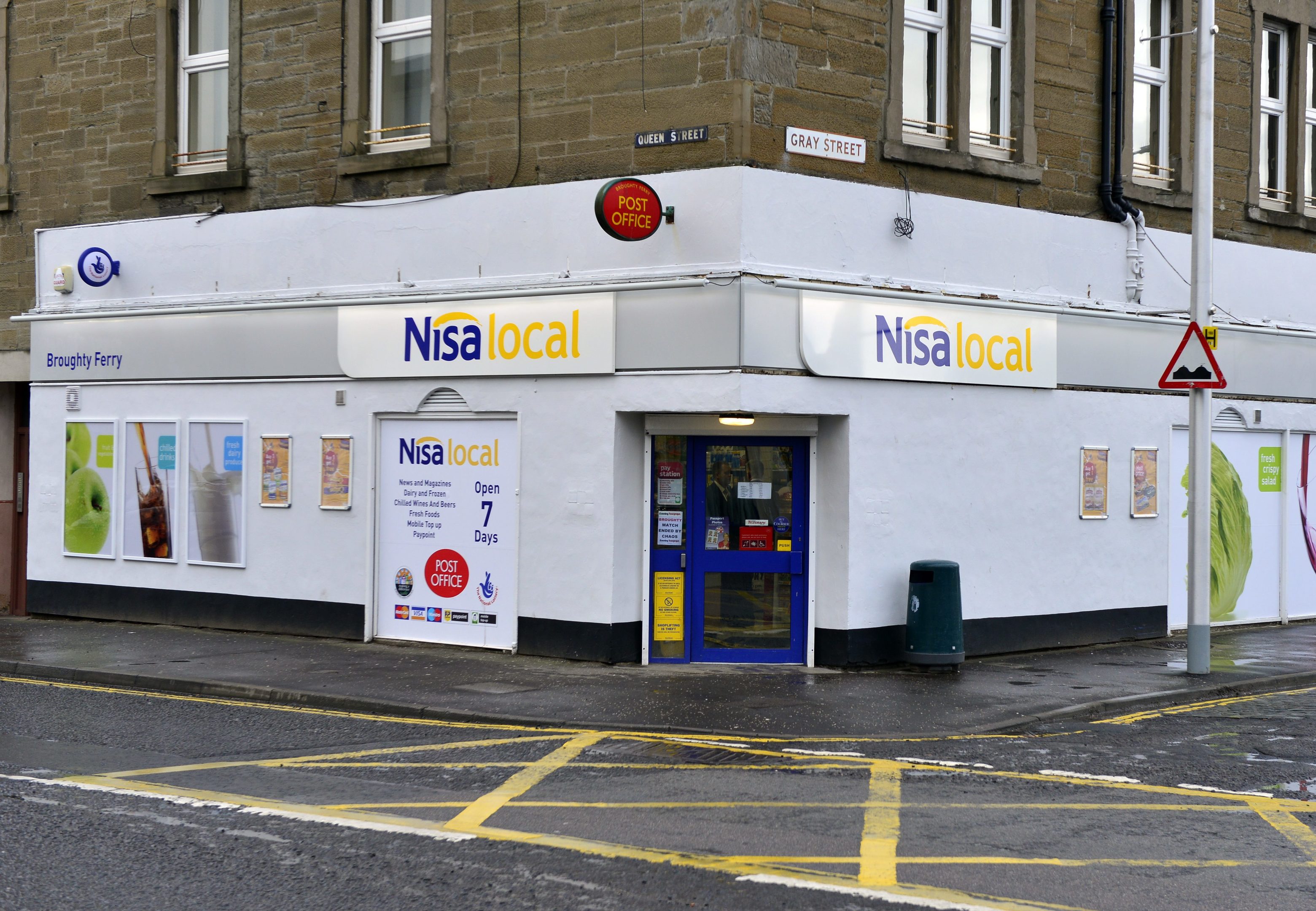 The post office counter was inside the NISA store on Gray Street.