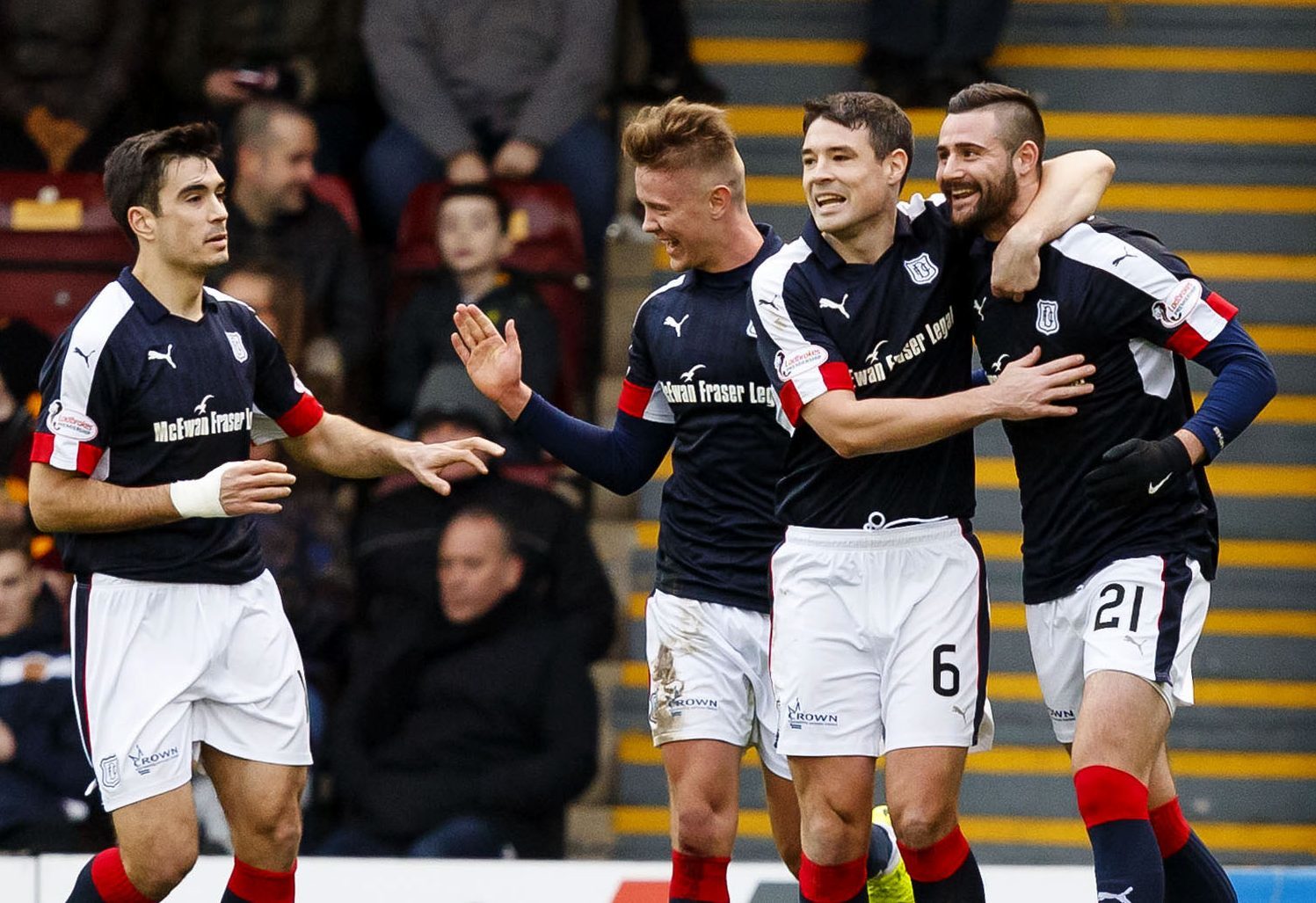 Yet another Dundee goal celebration.