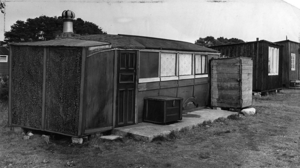 Image of the former huts at Barry Downs