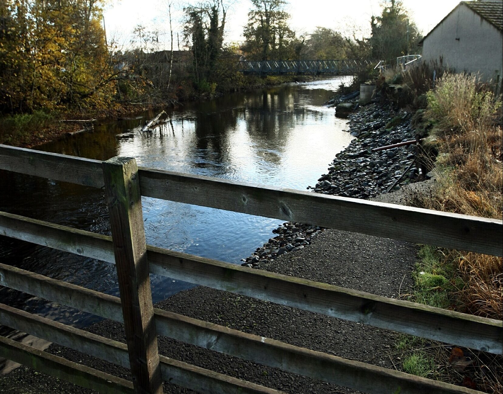 The River Almond at Almondbank.