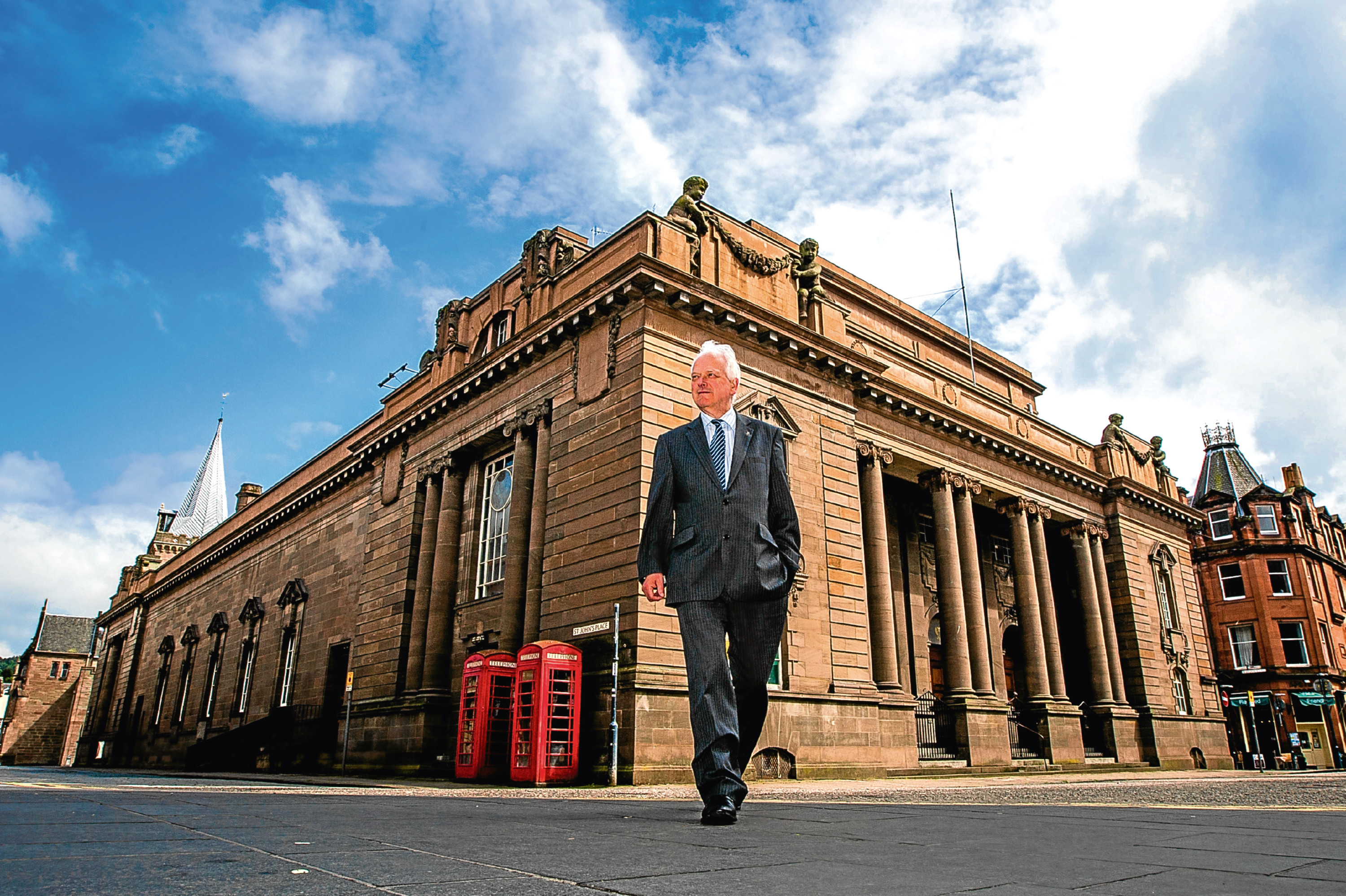 Perth and Kinross Council leader Ian Miller at Perth City Hall.