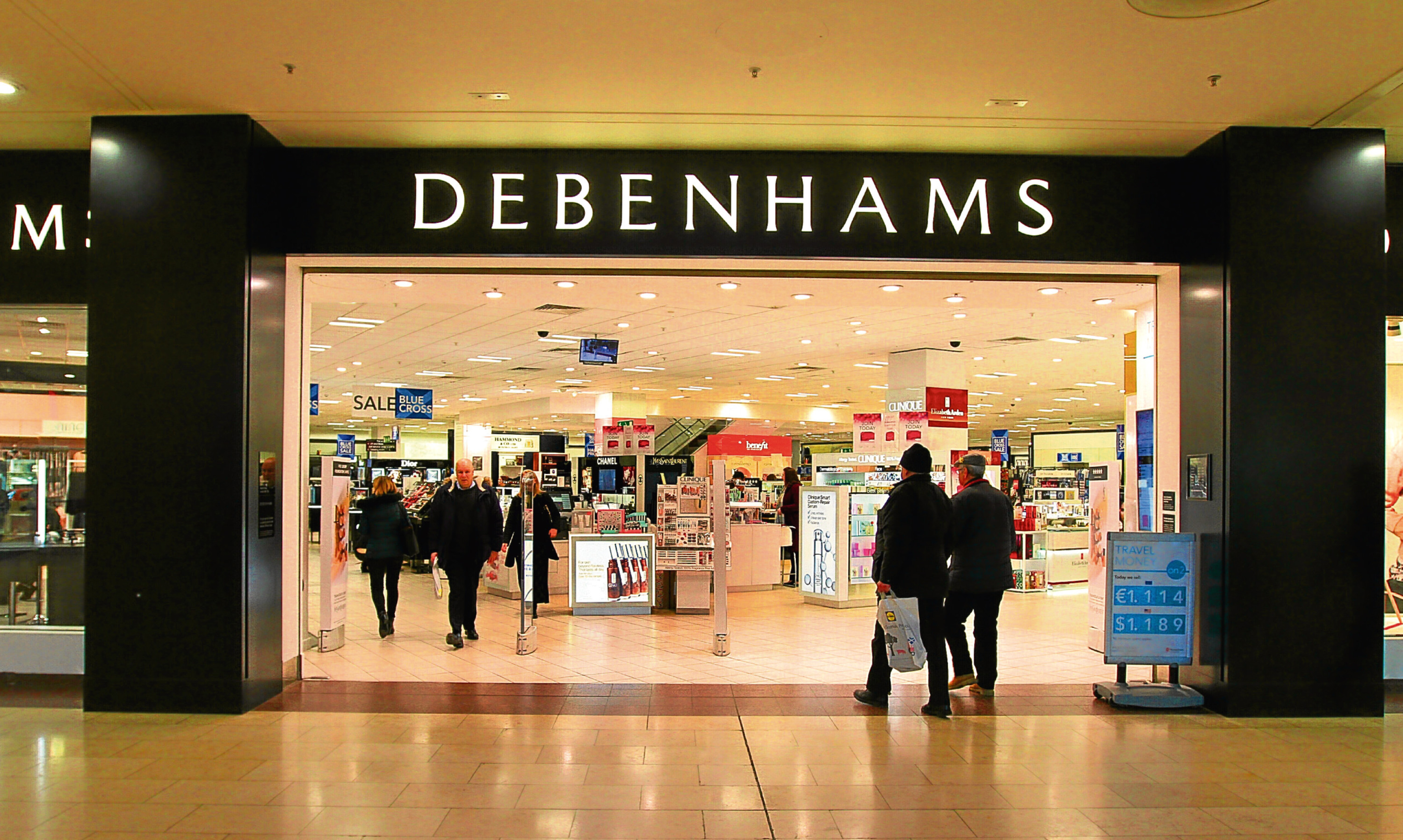 Retail giant Debenhams.