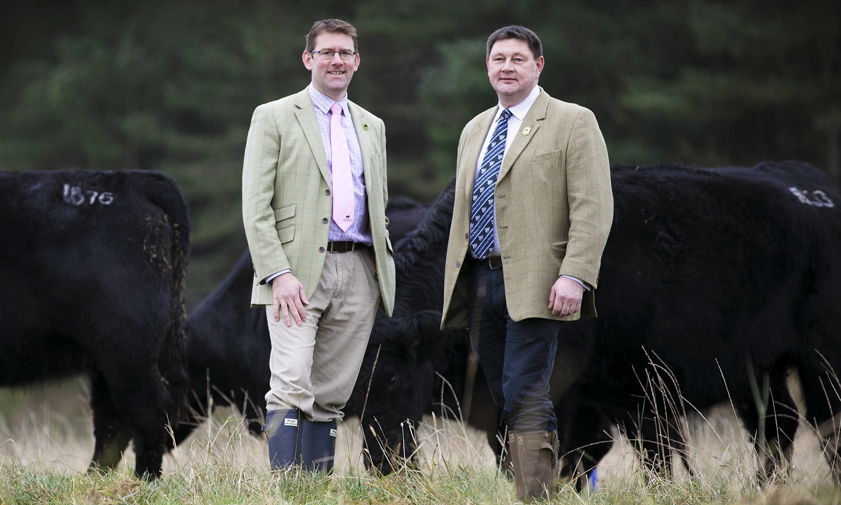 Aberdeen Angus Cattle Society chief executive Johnny Mackey and World Angus Forum organising committee chairman Alex Sanger