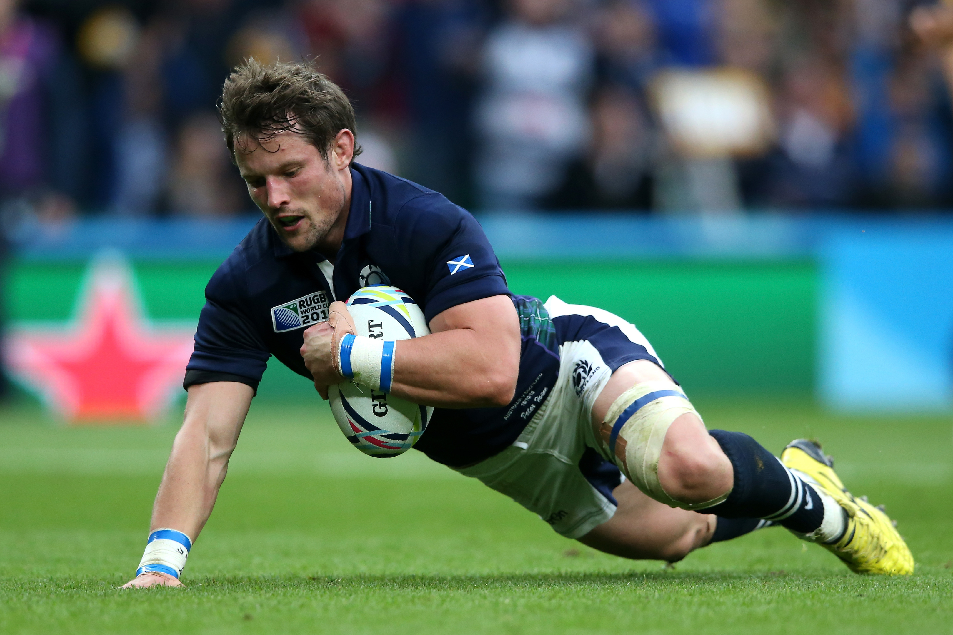 Peter Horne scored for Scotland in the RWC quarter-final in 2015.