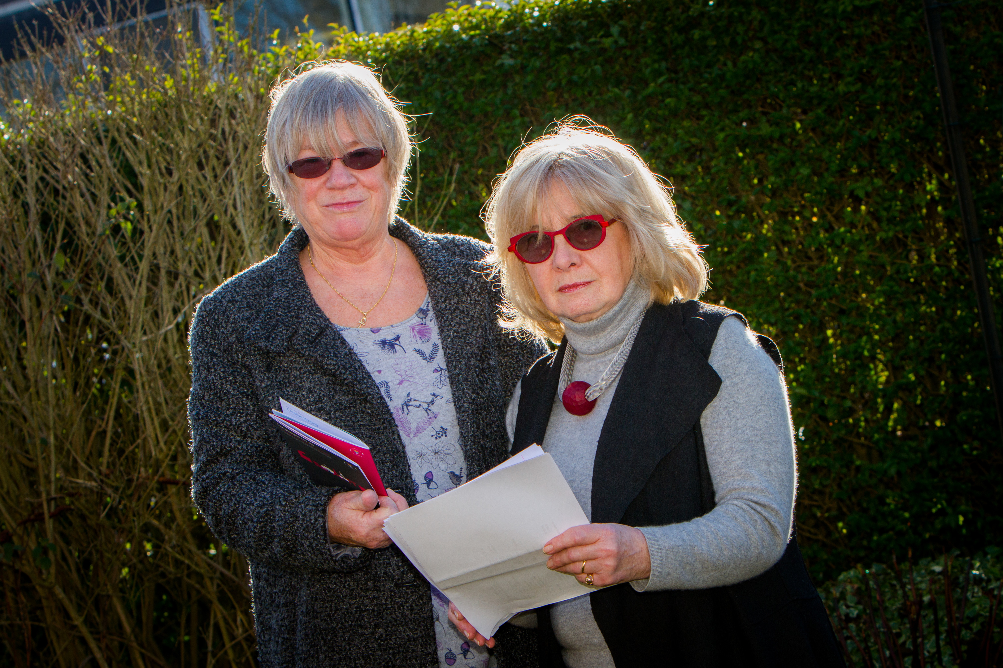 Barbara Milner treasurer of DUCAS (left), with Ann Auchterlonie, Secretary of DUCAS in 2017